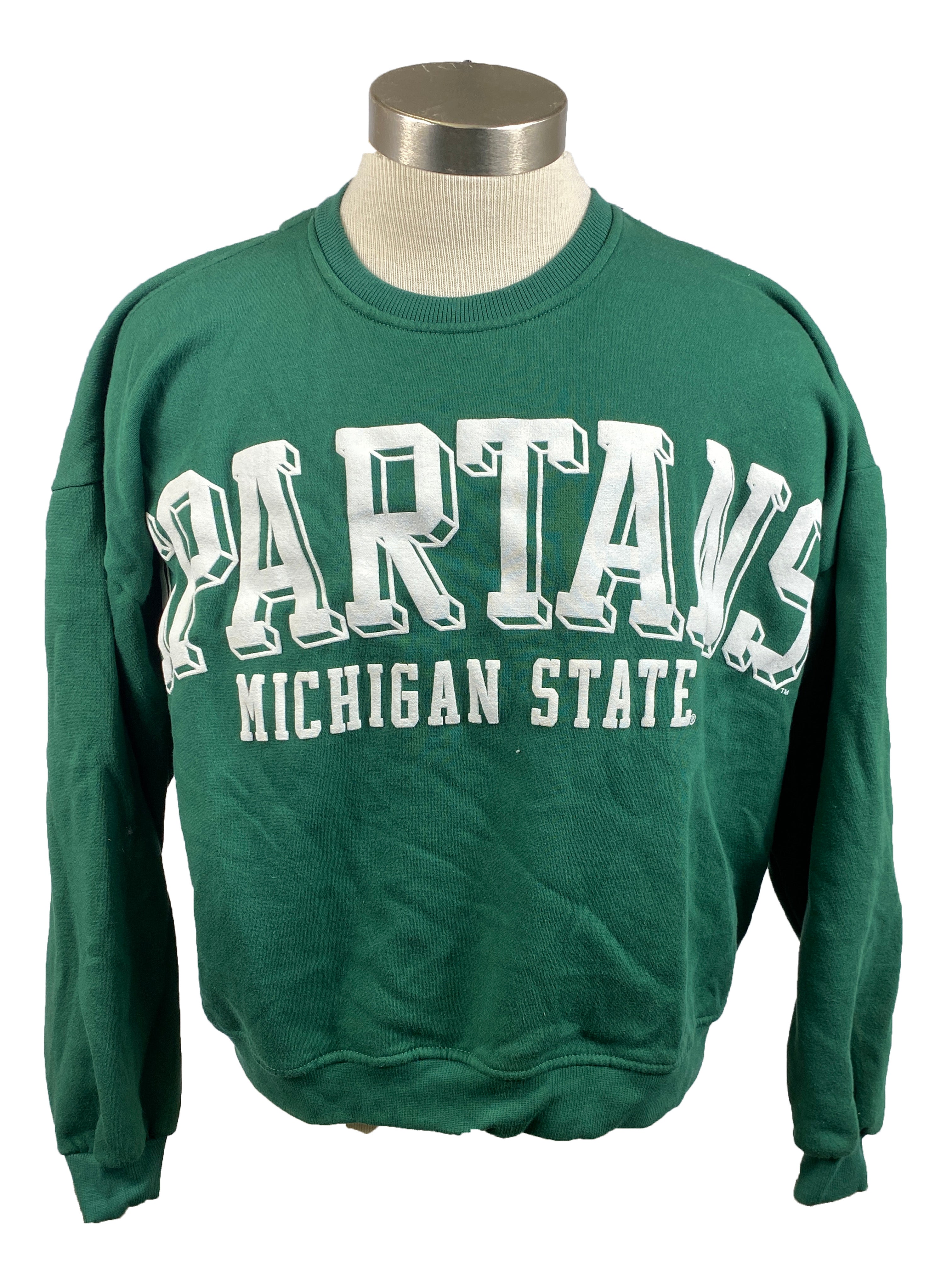 Green Michigan State Crewneck Unisex Size S