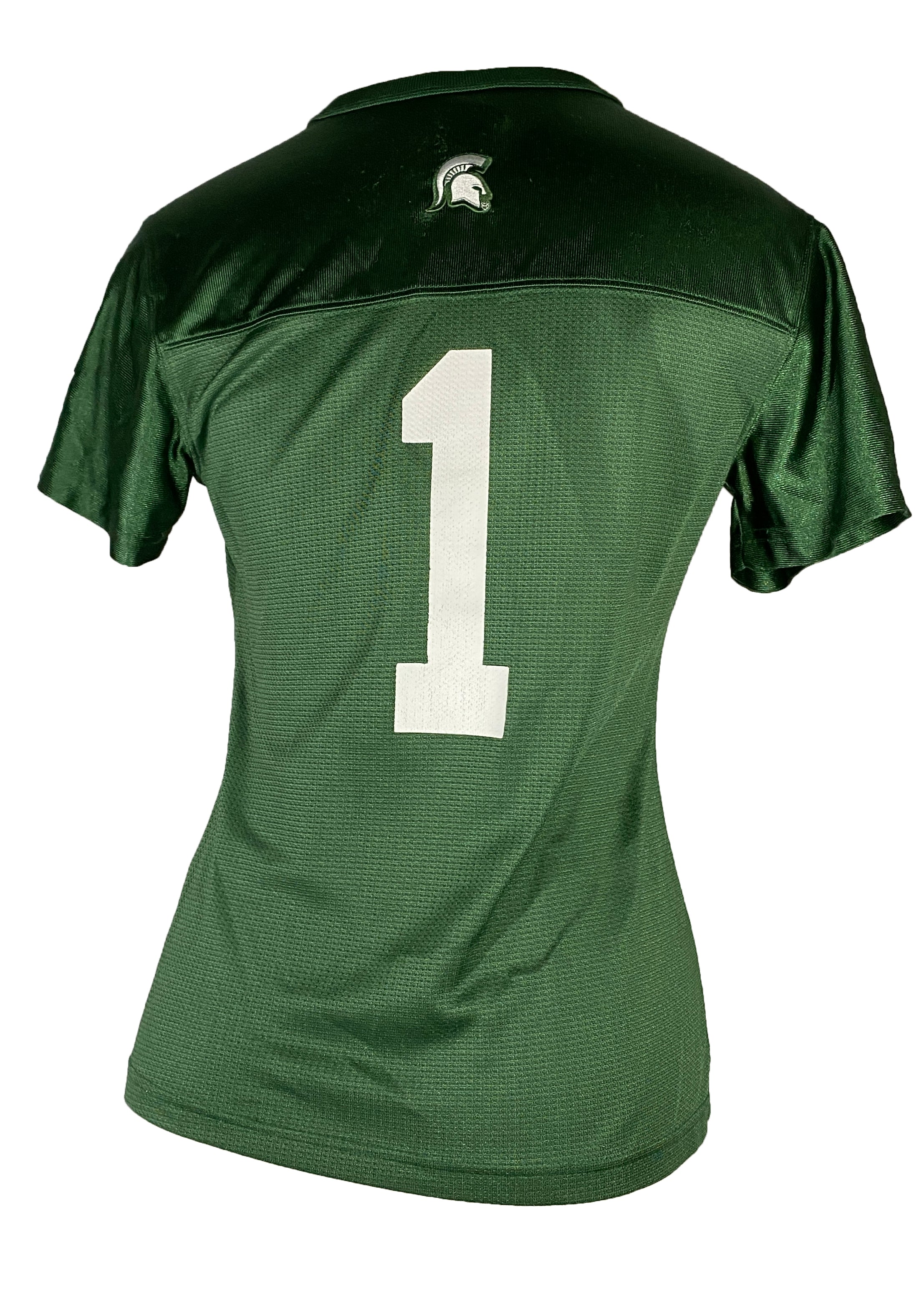 Green Michigan State Football Jersey #1 Women's Size S