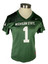 Green Michigan State Football Jersey #1 Women's Size S