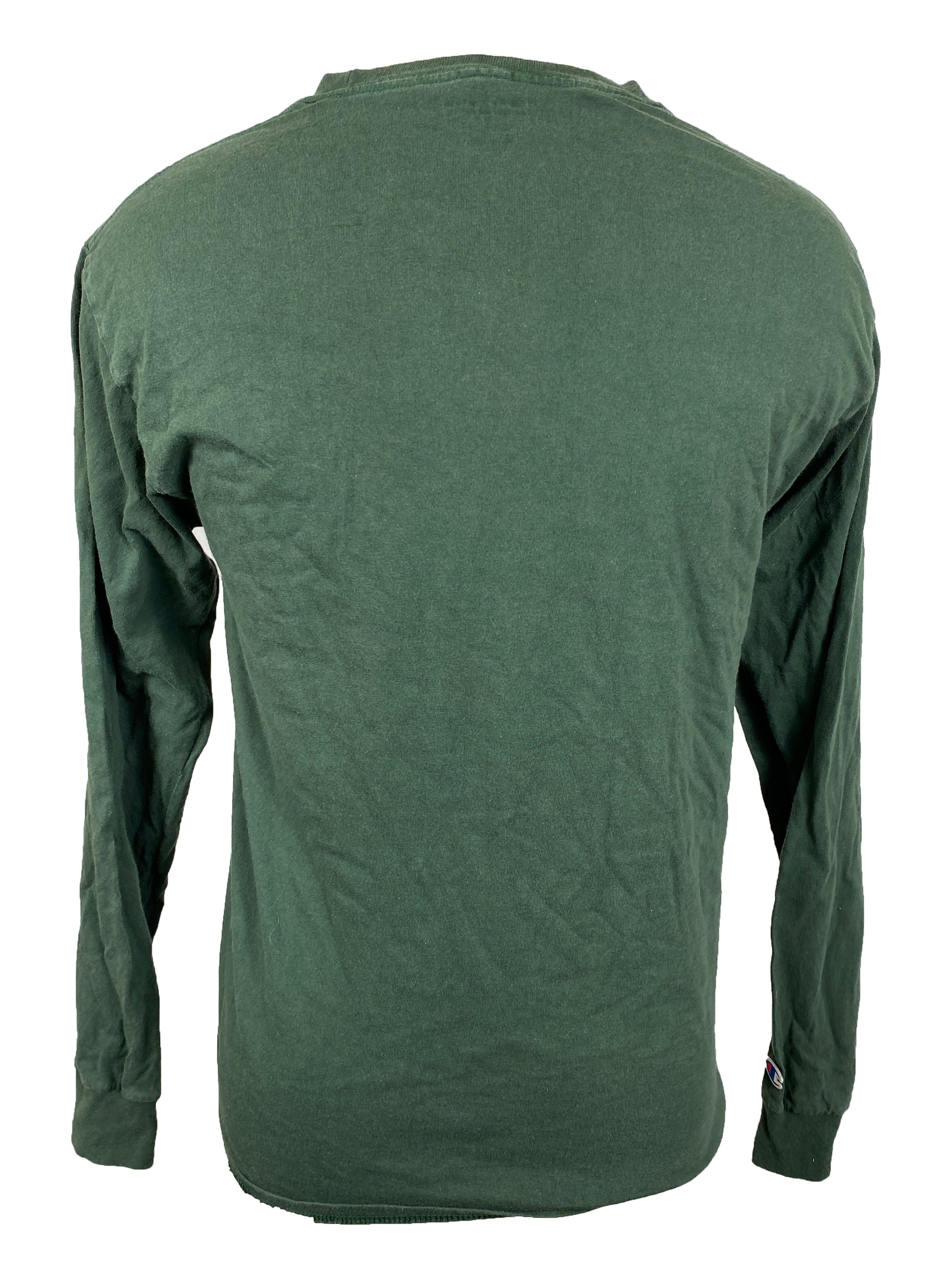 Green Michigan State Long Sleeve T-Shirt Unisex Size M