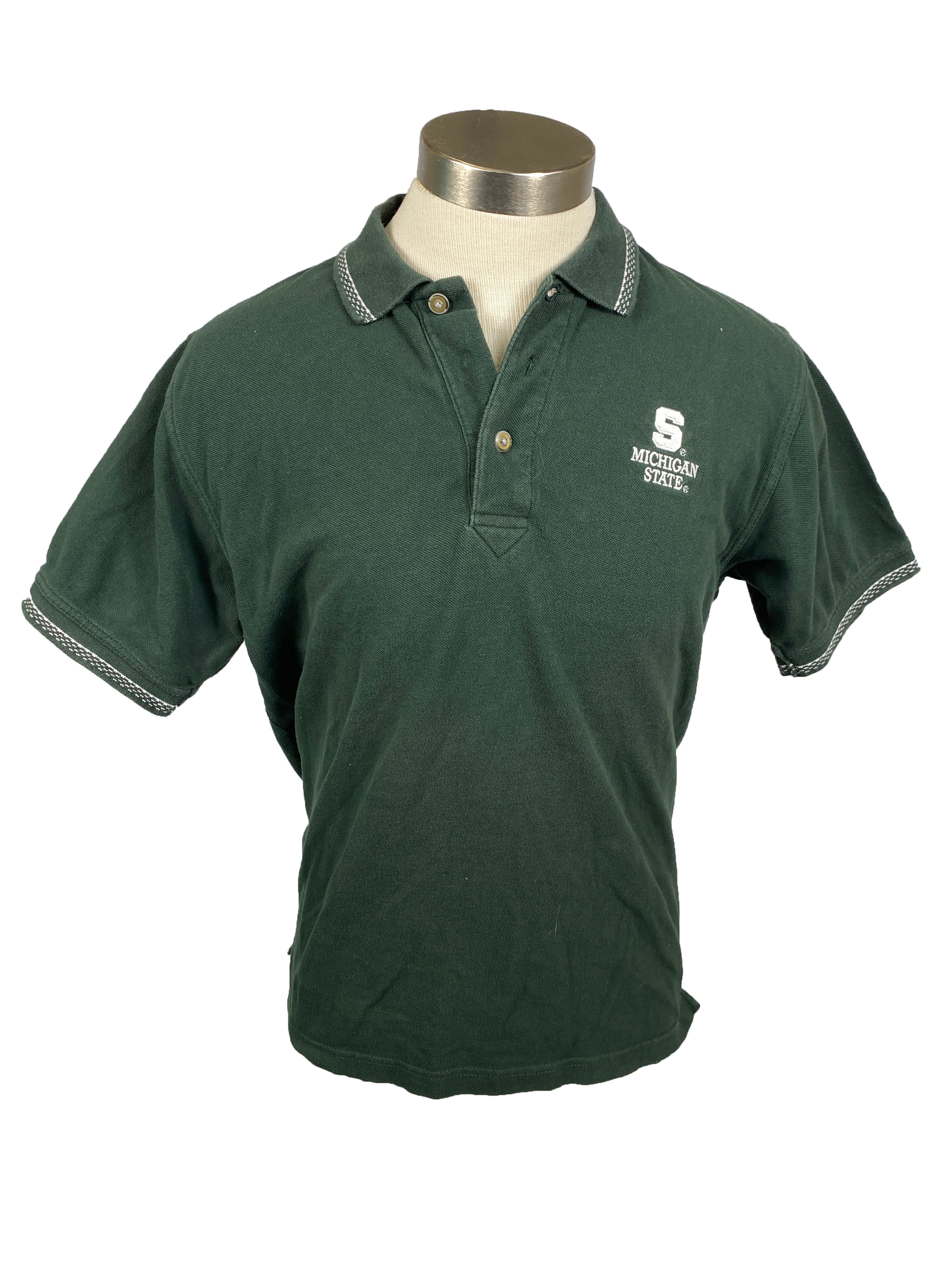 Green Michigan State Polo Men's Size Small
