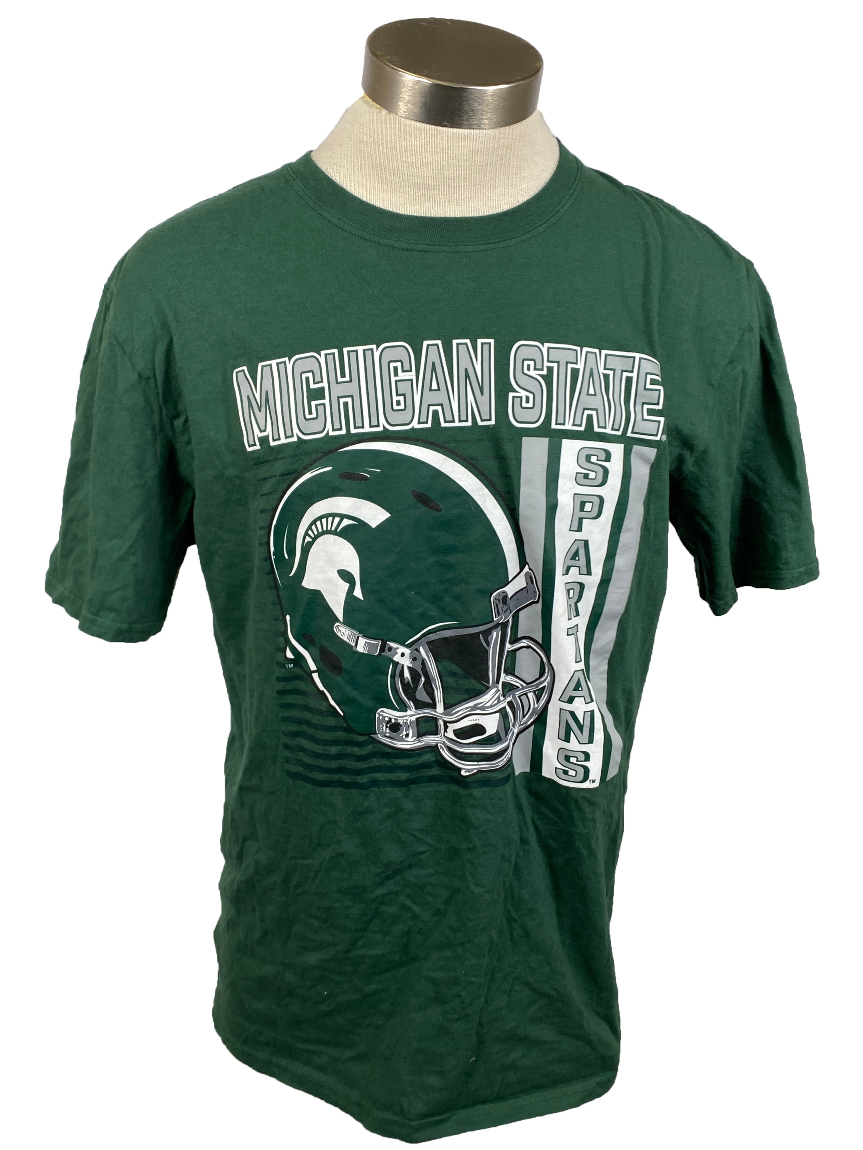 Green Michigan State Spartans T-Shirt Unisex Size L