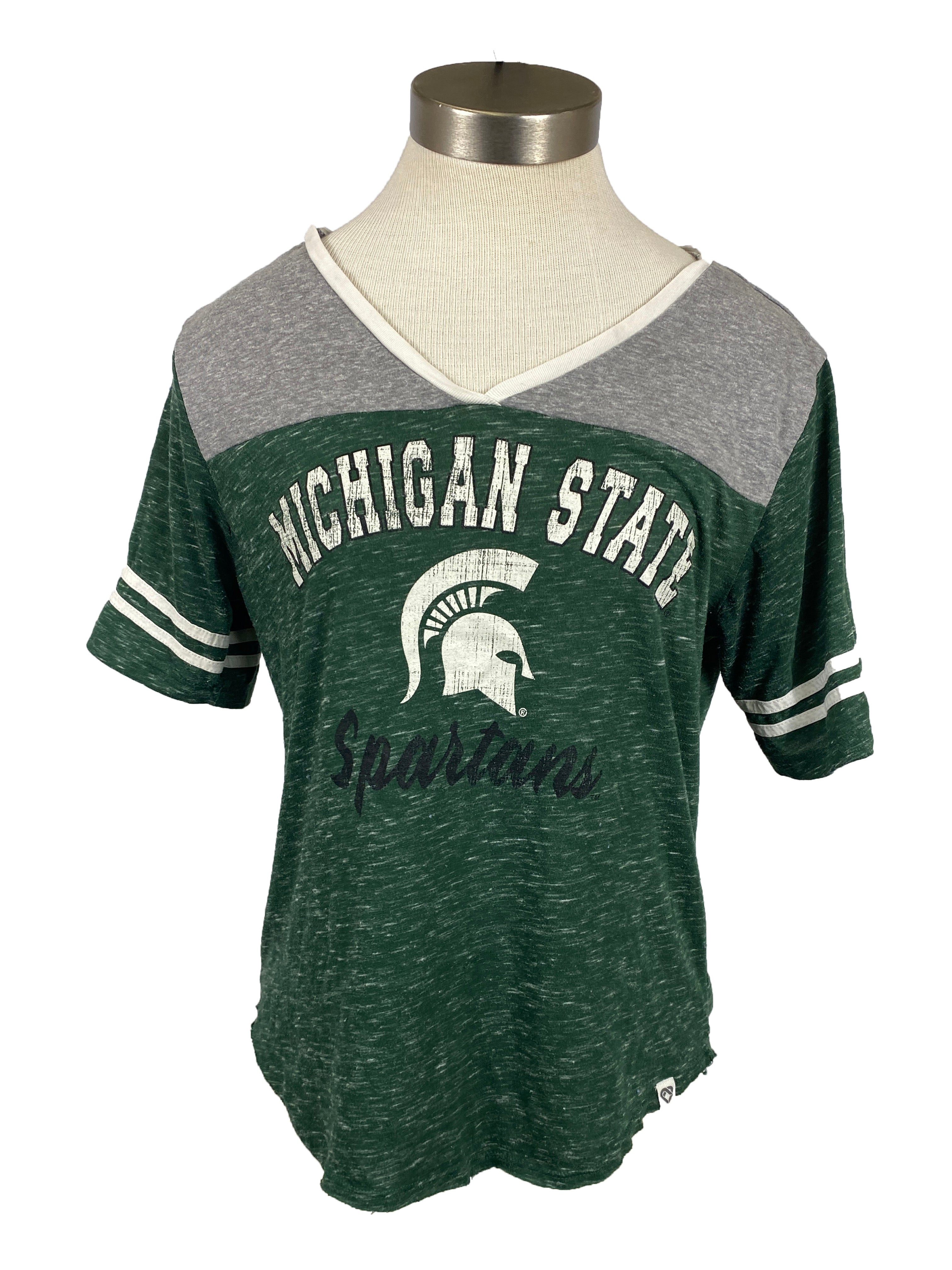 Green Michigan State T-Shirt Women's Size S
