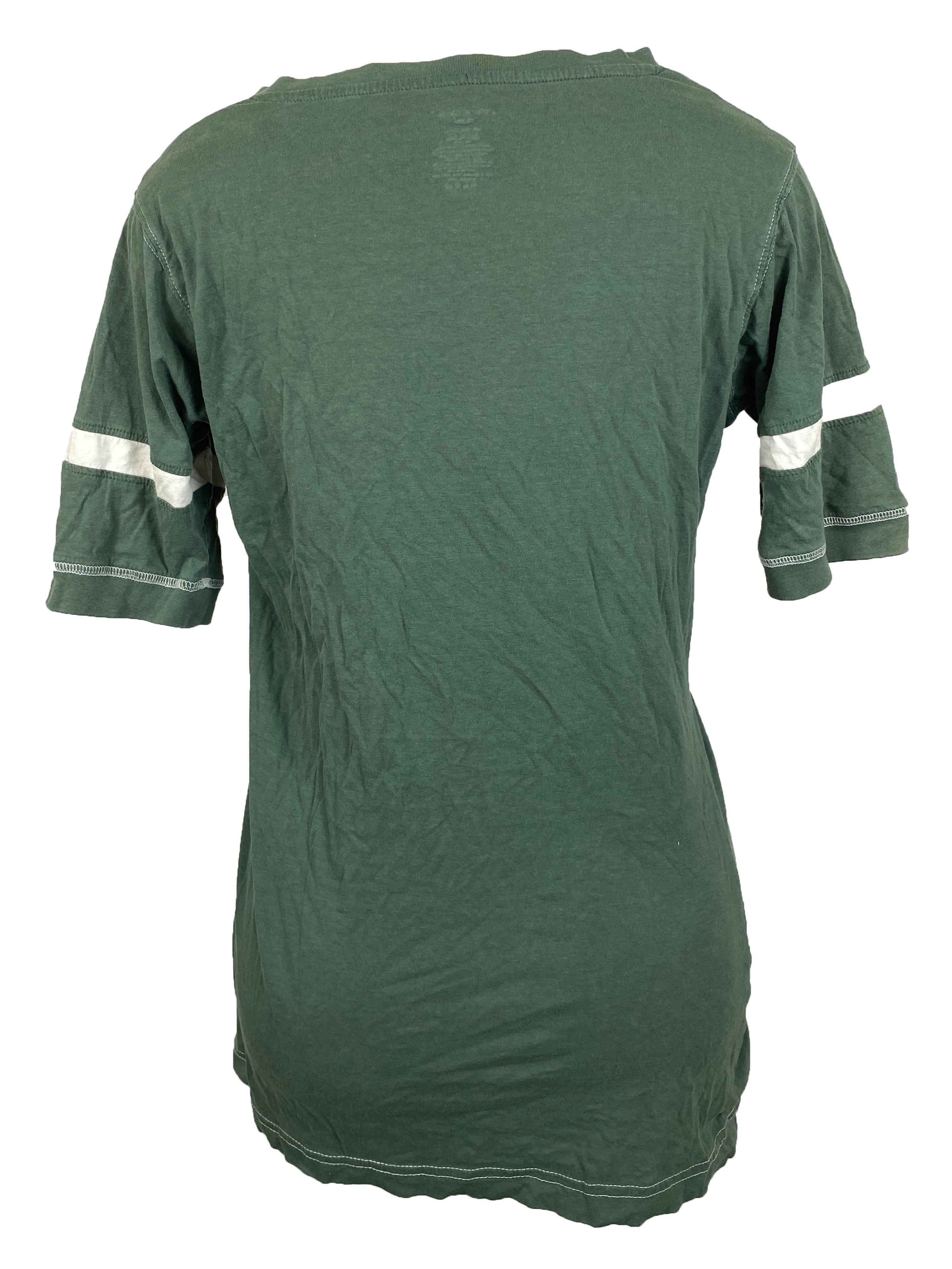 Green Michigan State V-Neck T-Shirt Women's Size XL