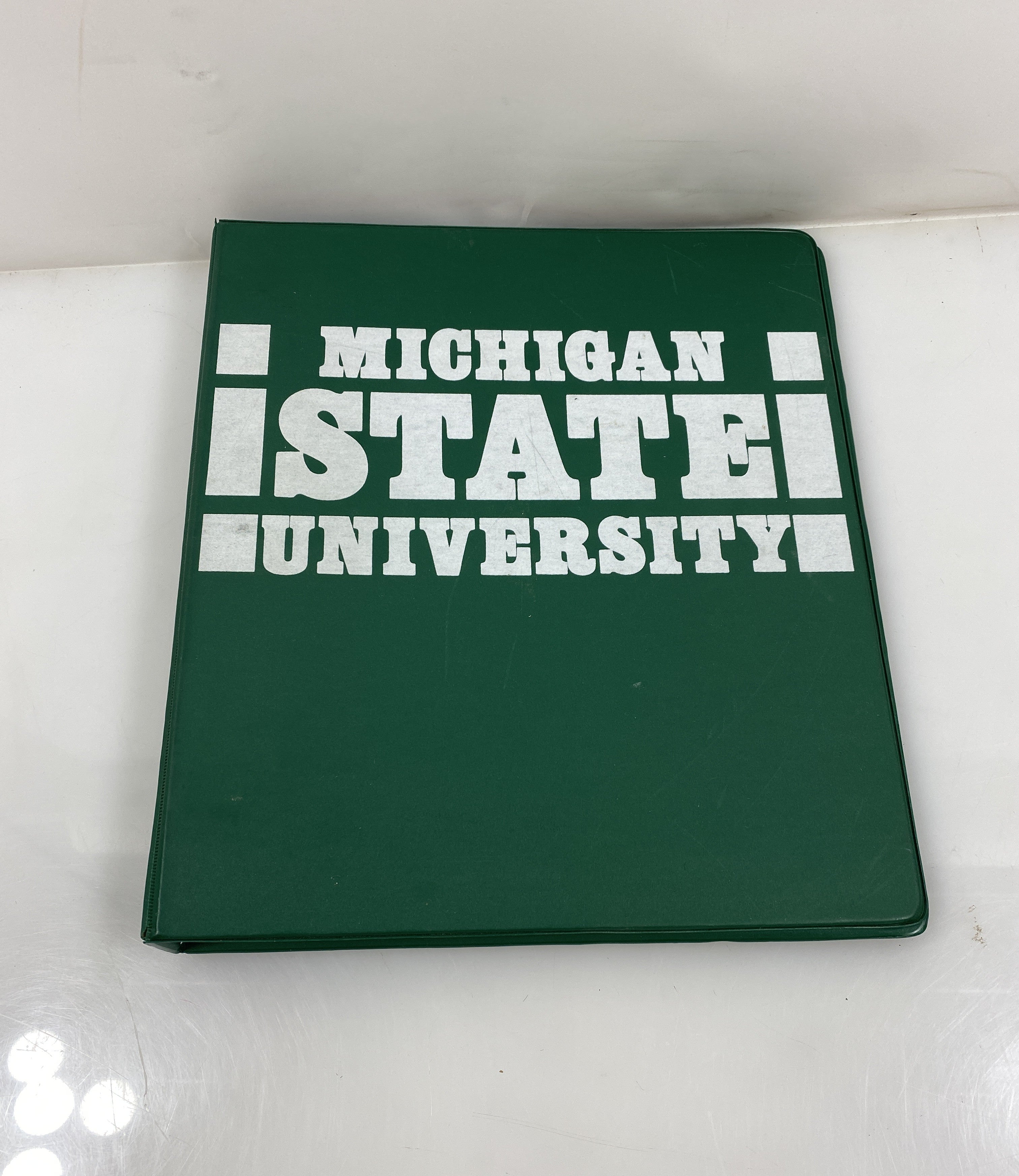 Green MSU 3-Ring Binder
