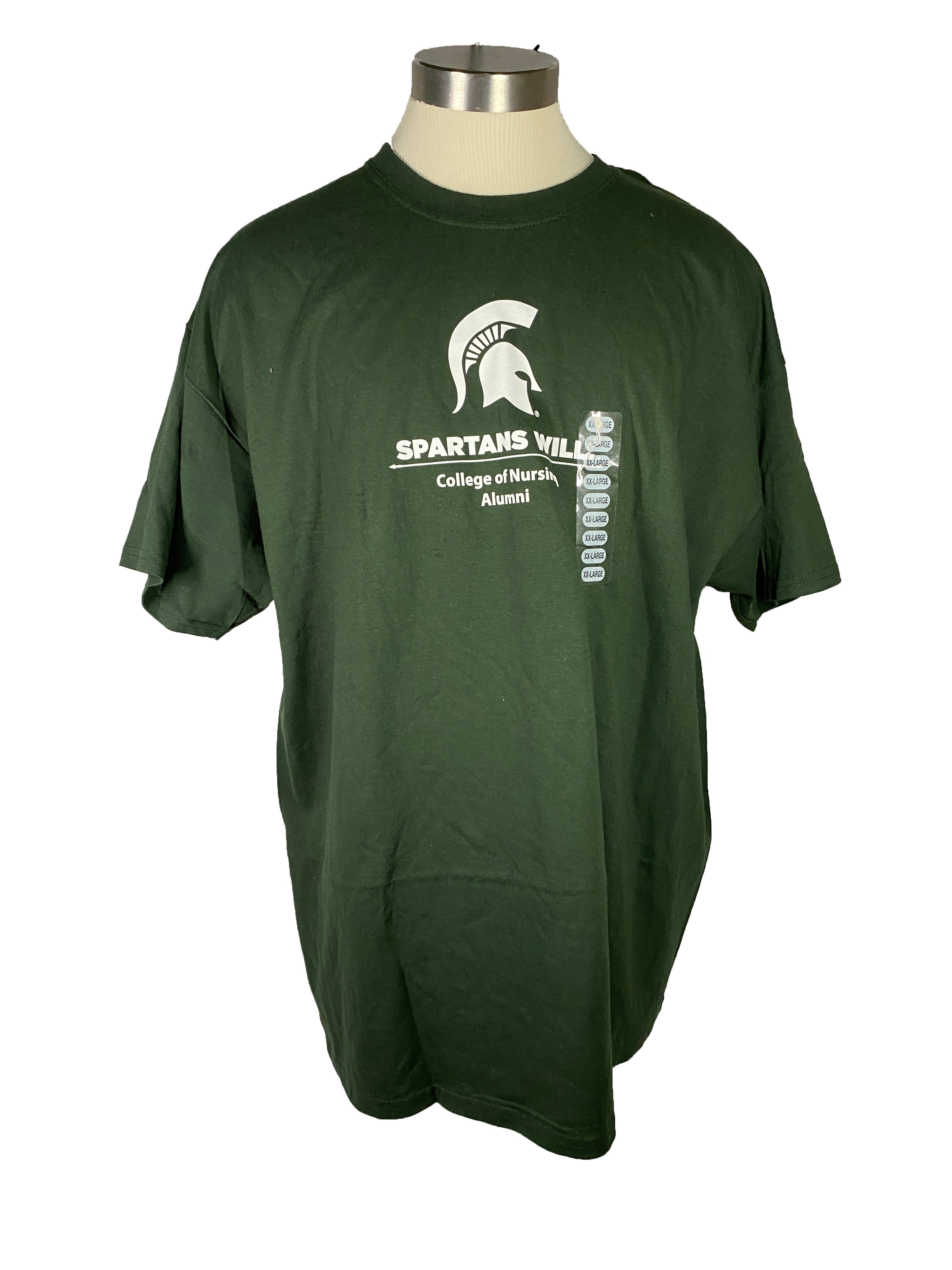 Green MSU College of Nursing Alumni T-Shirt Men's Size XXL