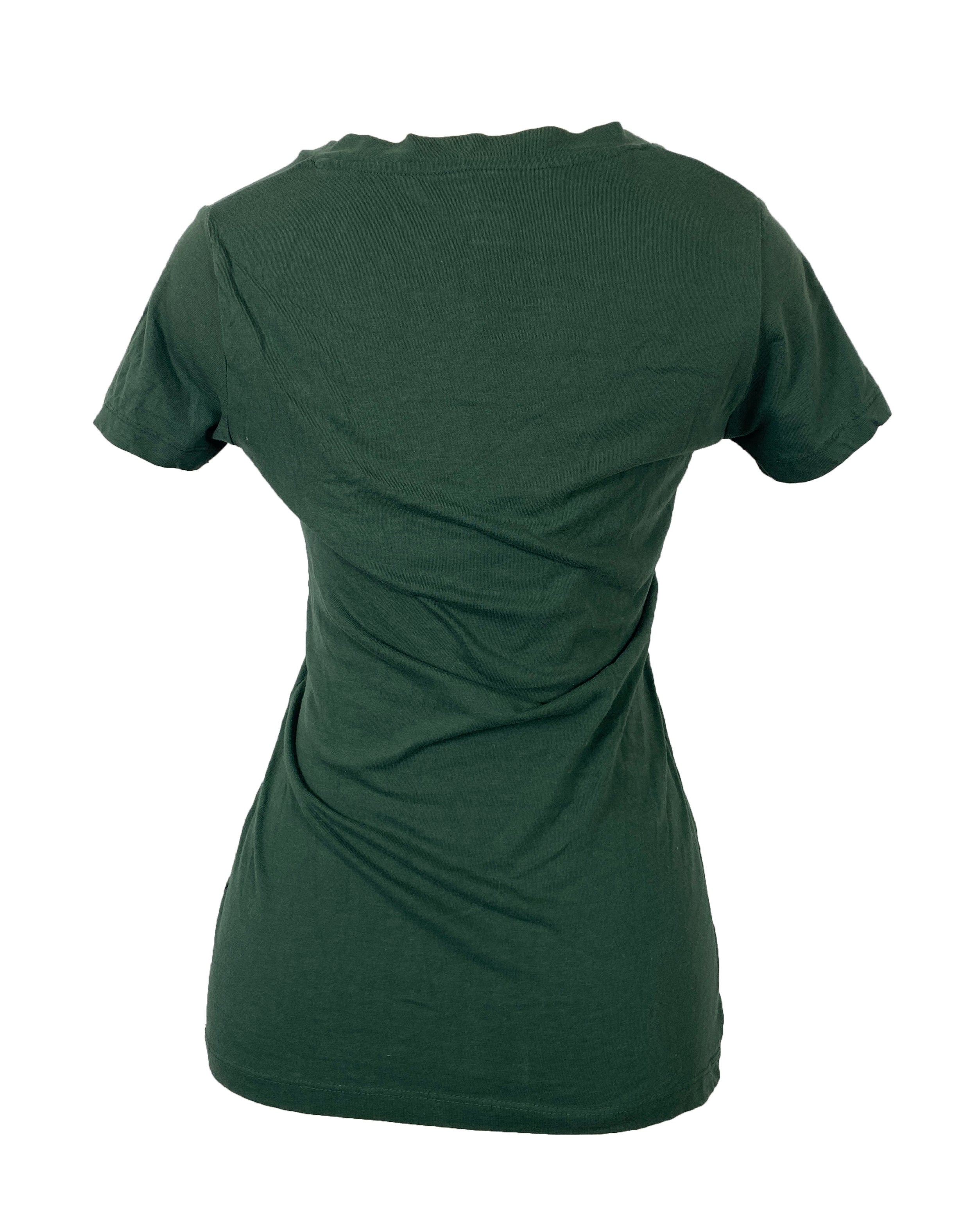 Green MSU Knights Apparel Rhinestone V Neck Women's Size S
