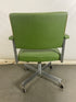Green Upholstered Metal Frame Chair