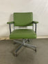 Green Upholstered Metal Frame Chair