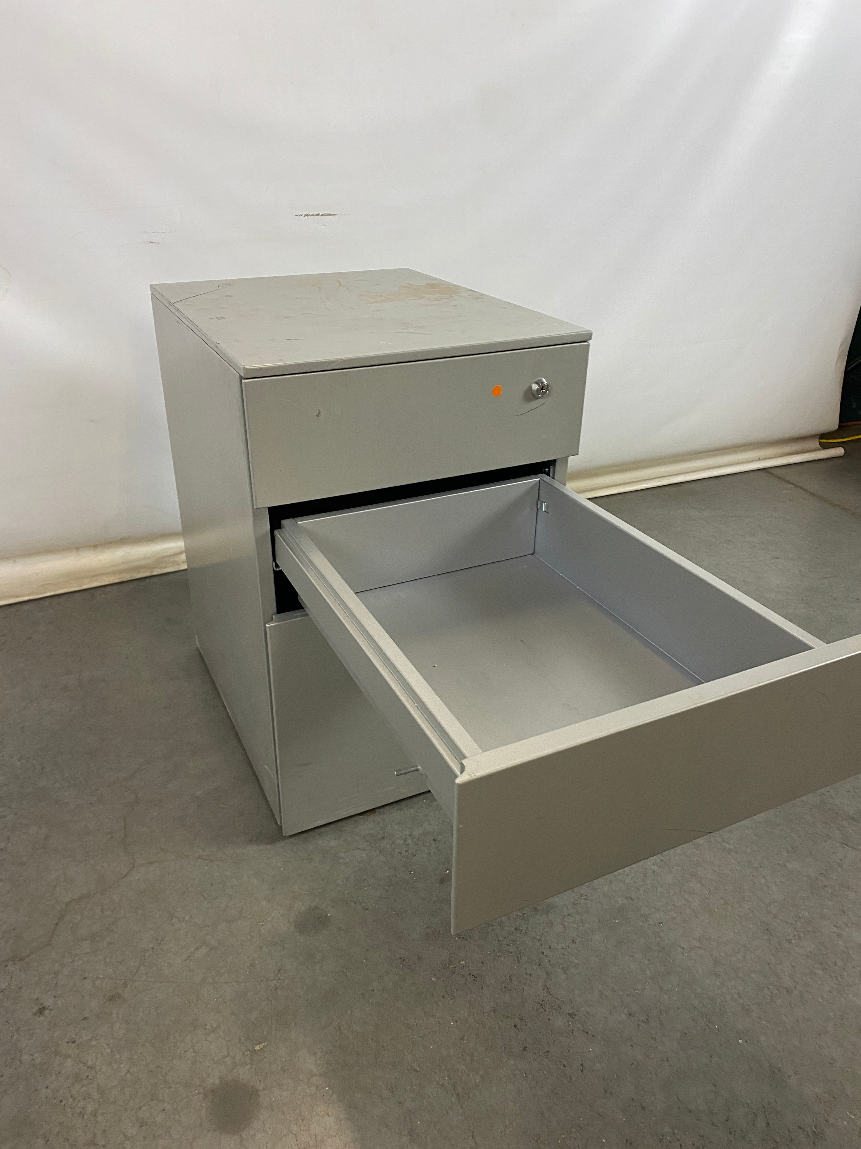 Grey 3 Drawer File Cabinet