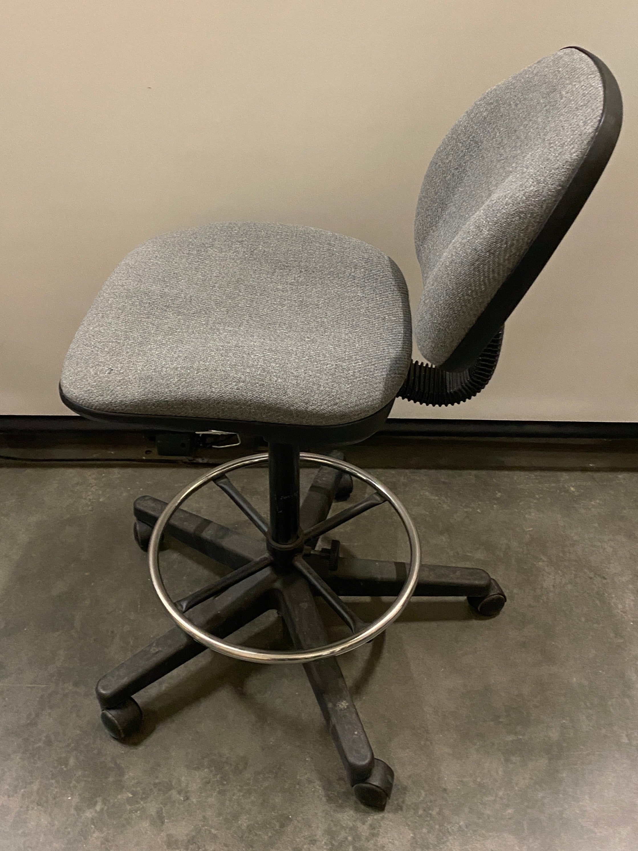 Grey Drafting Chair