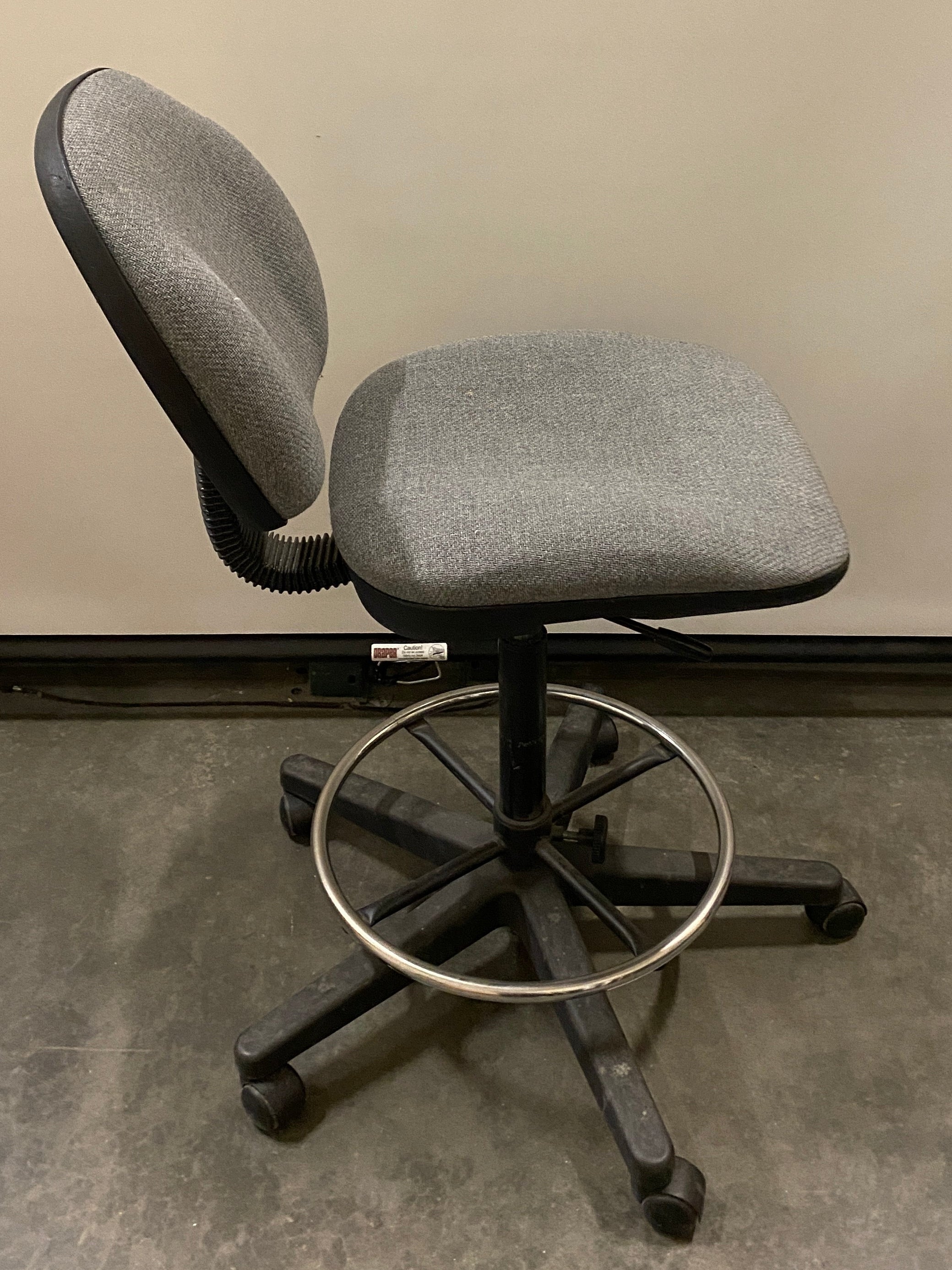 Grey Drafting Chair