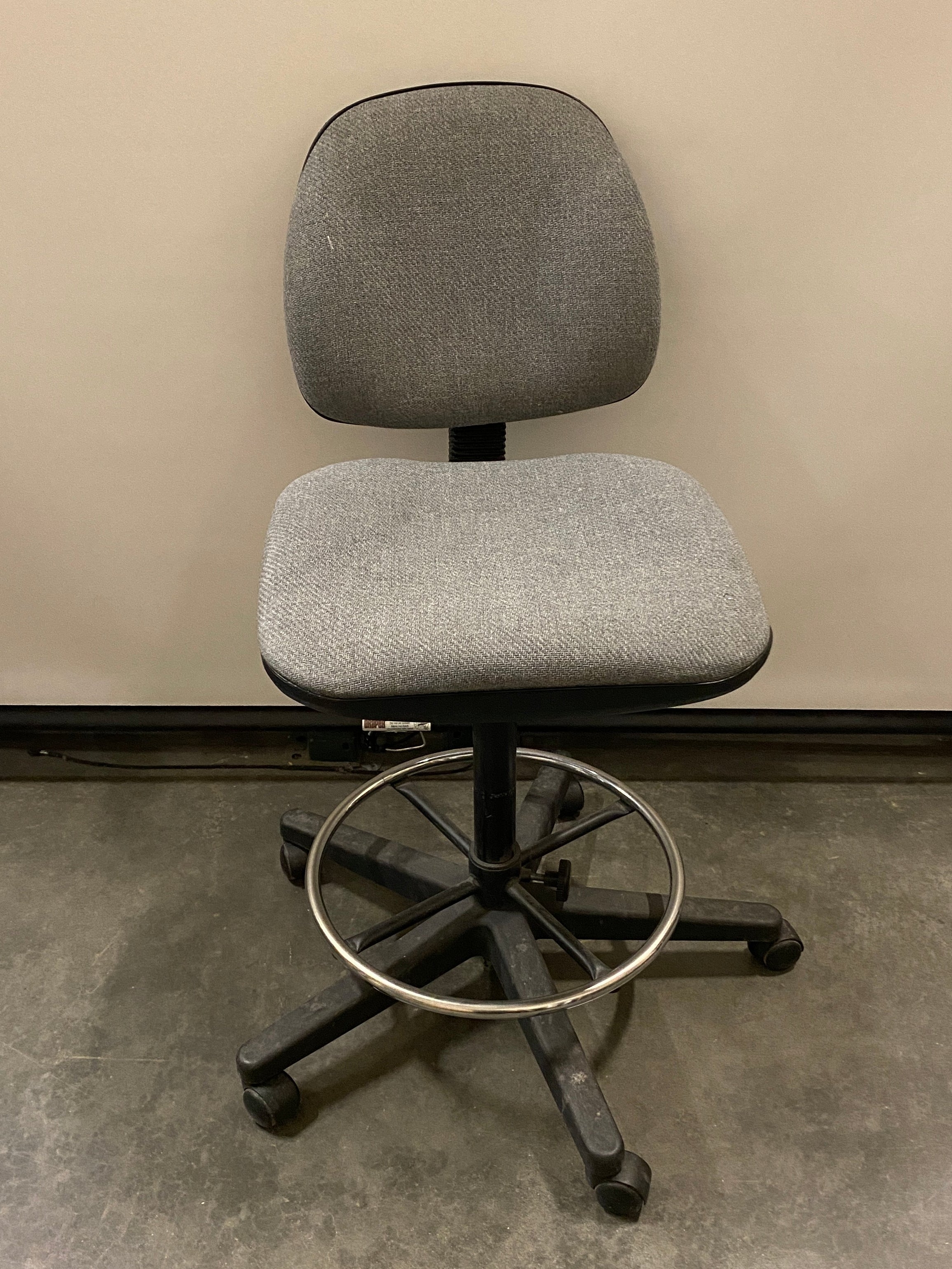 Grey Drafting Chair