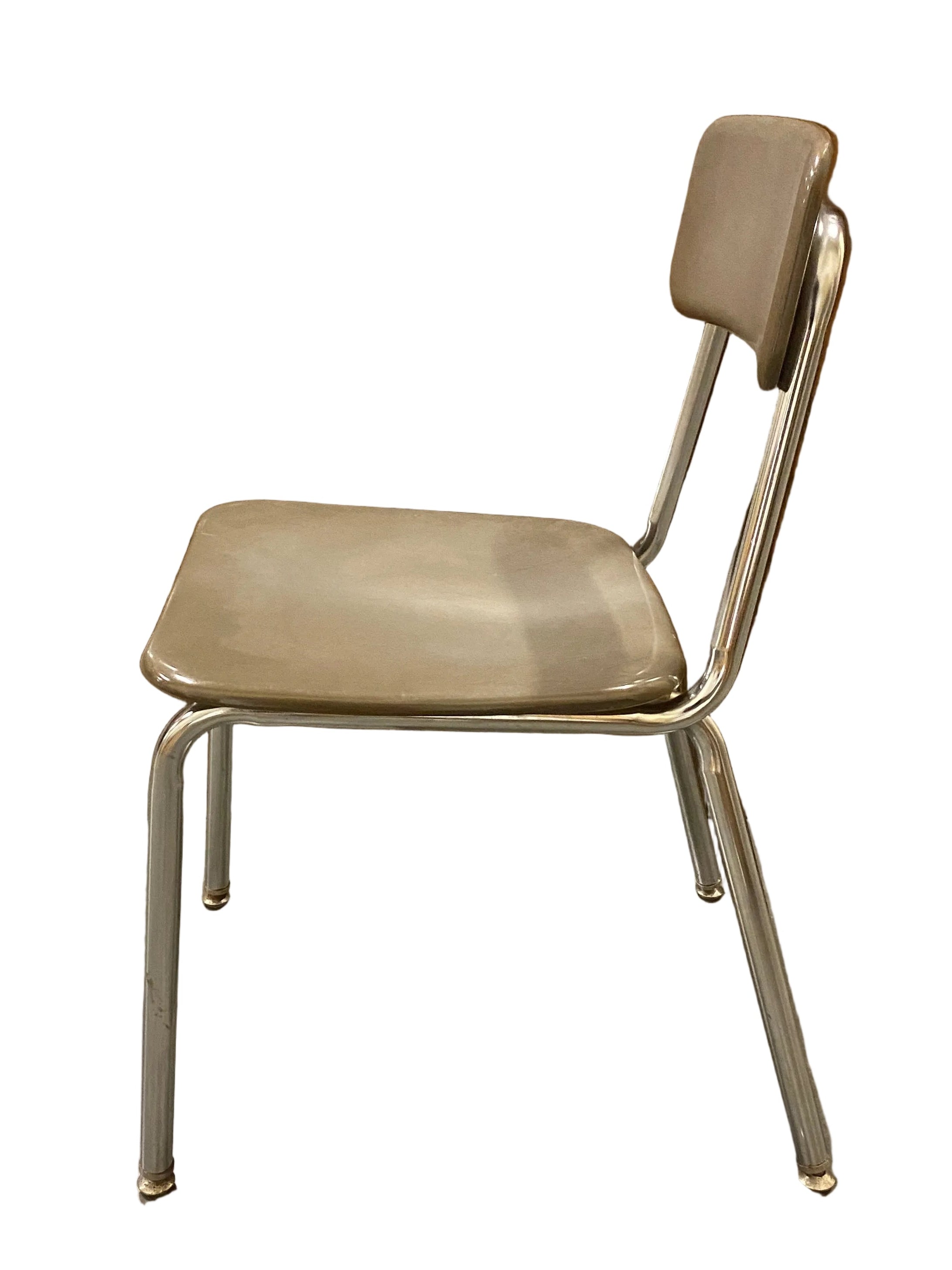 Grey Hard Plastic School Chair