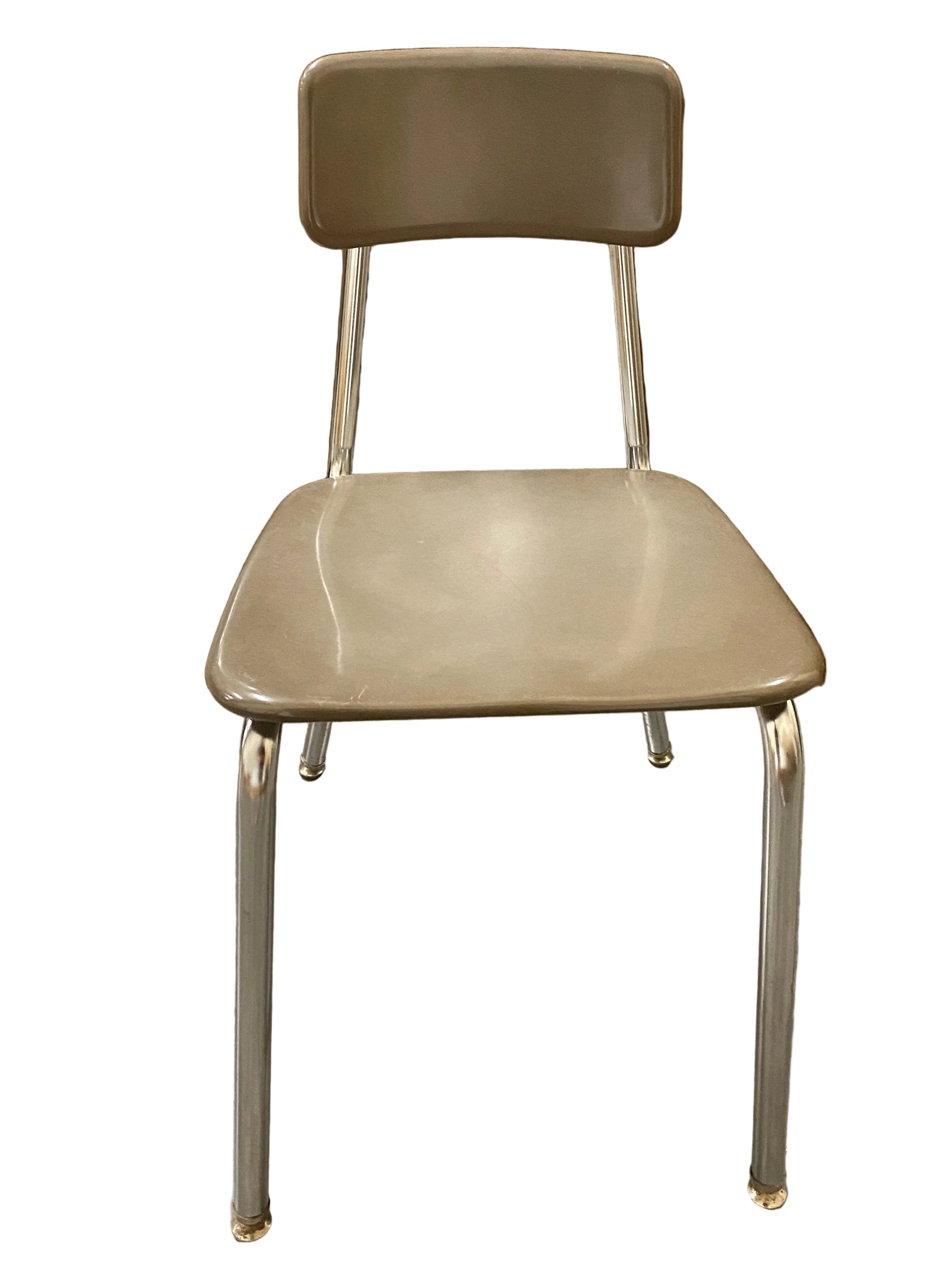 Grey Hard Plastic School Chair