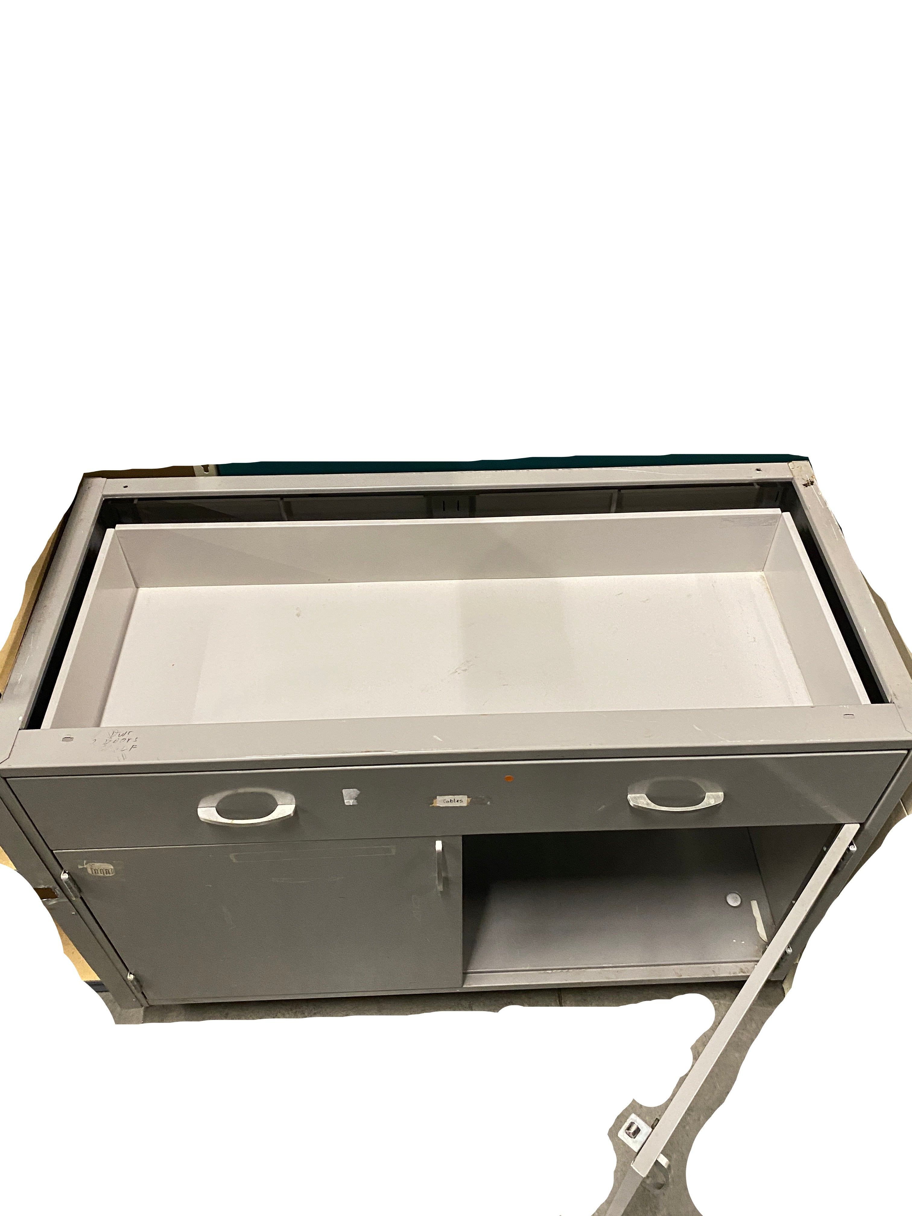Grey Metal Cabinet