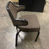 Grey Upholstered Retro-Style Chair