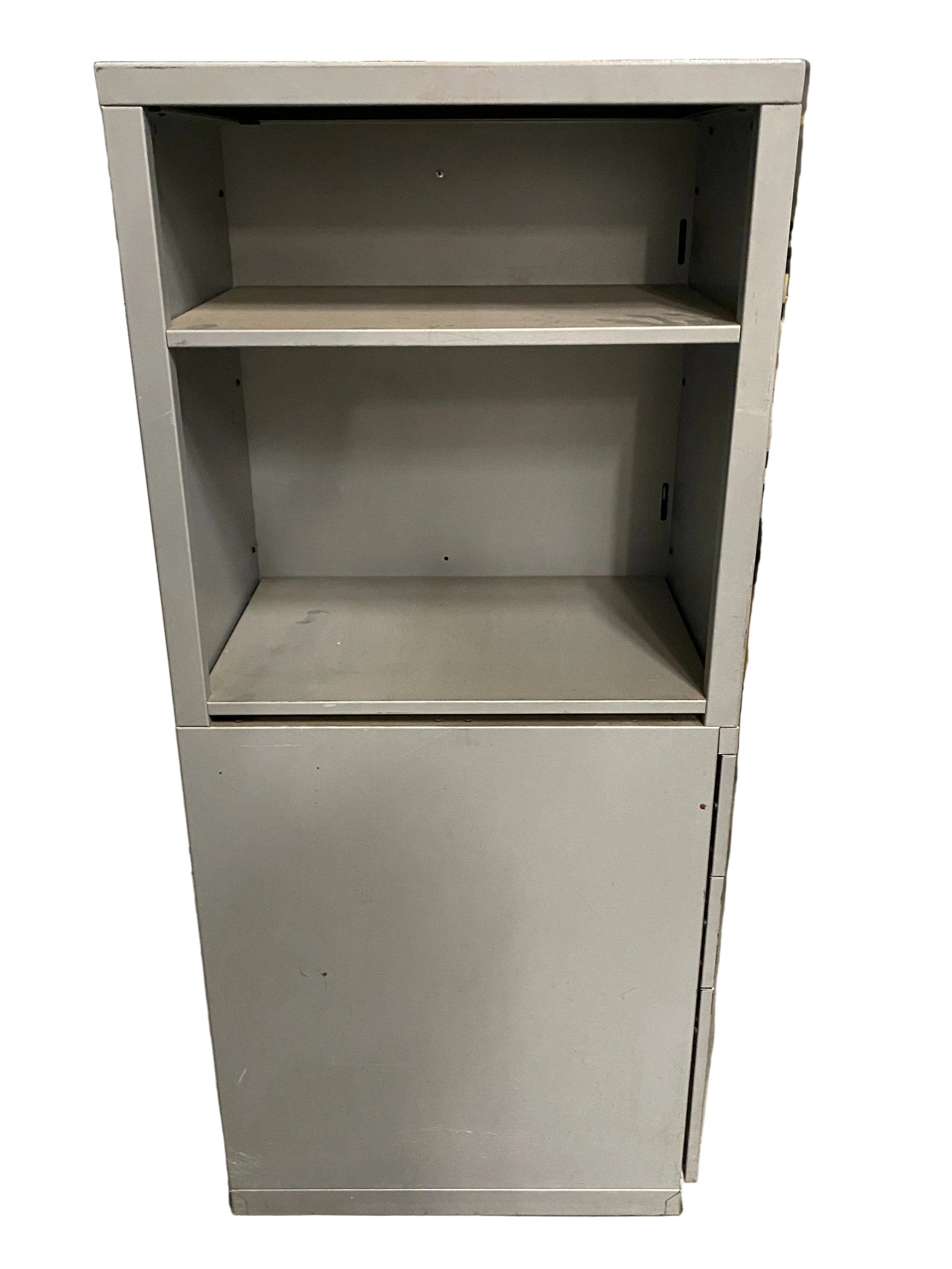 Grey Work Cabinet With Wardrobe
