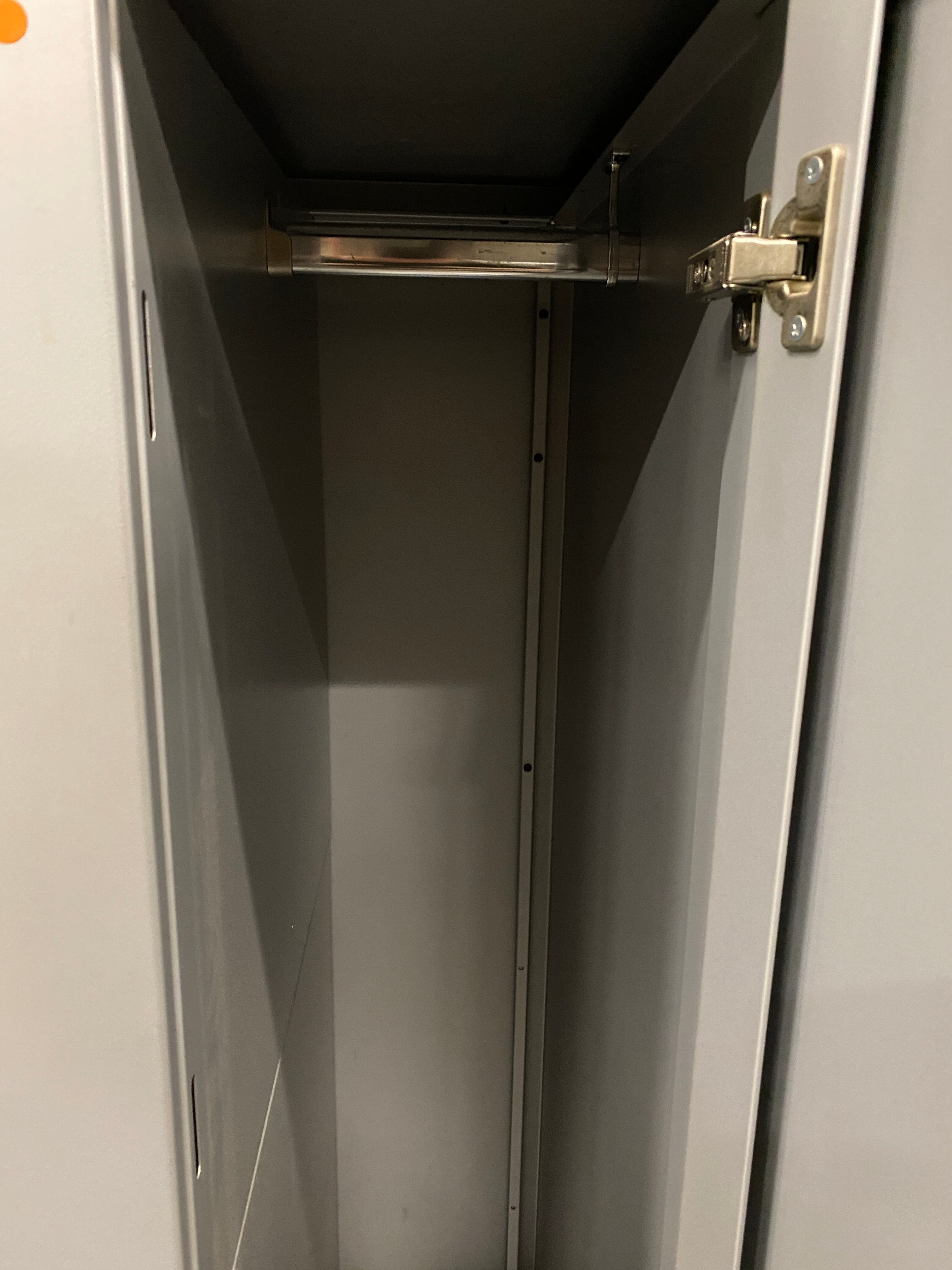 Grey Work Cabinet With Wardrobe