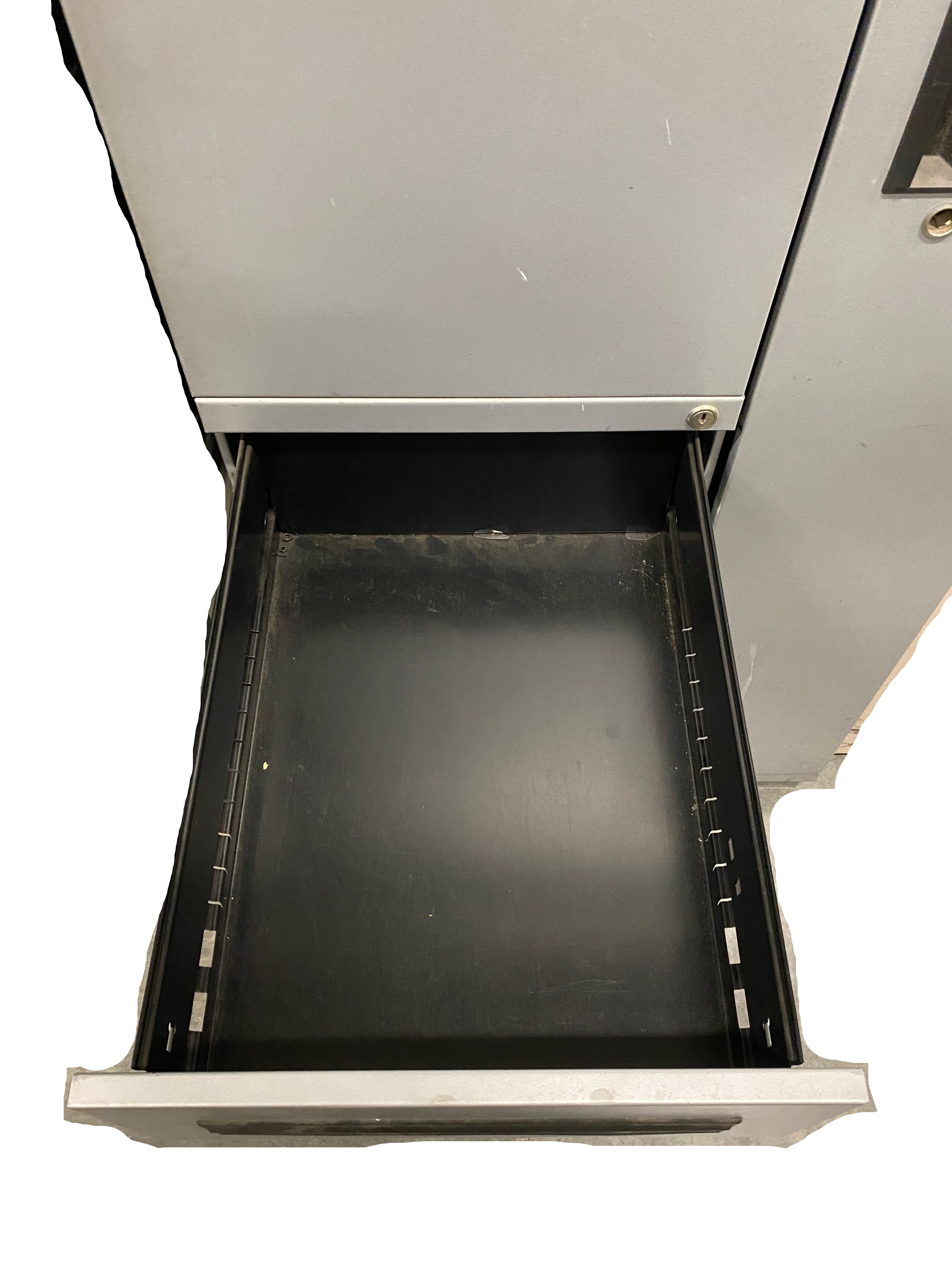 Grey Work Cabinet With Wardrobe