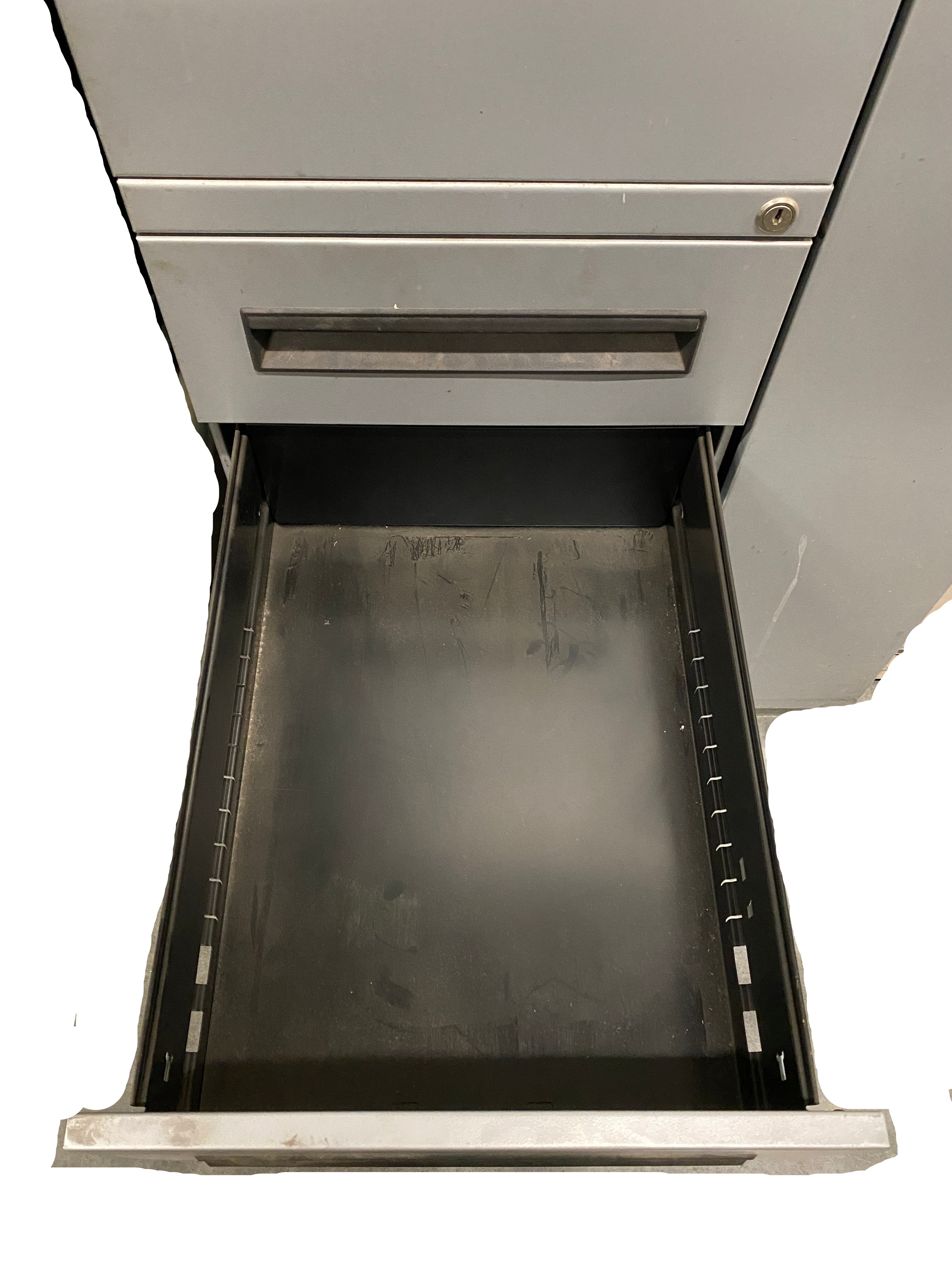 Grey Work Cabinet With Wardrobe