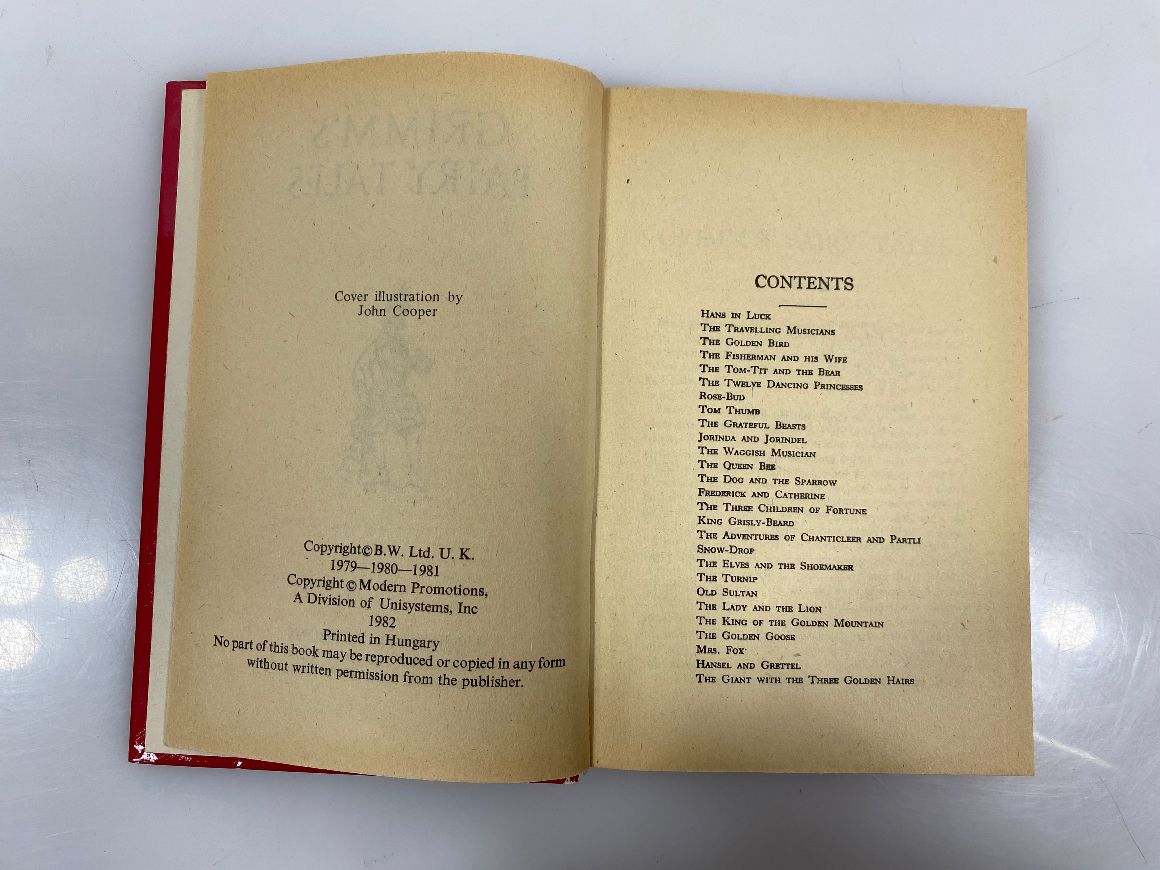 Grimm's Fairy Tales Modern Promotions 1982 HC