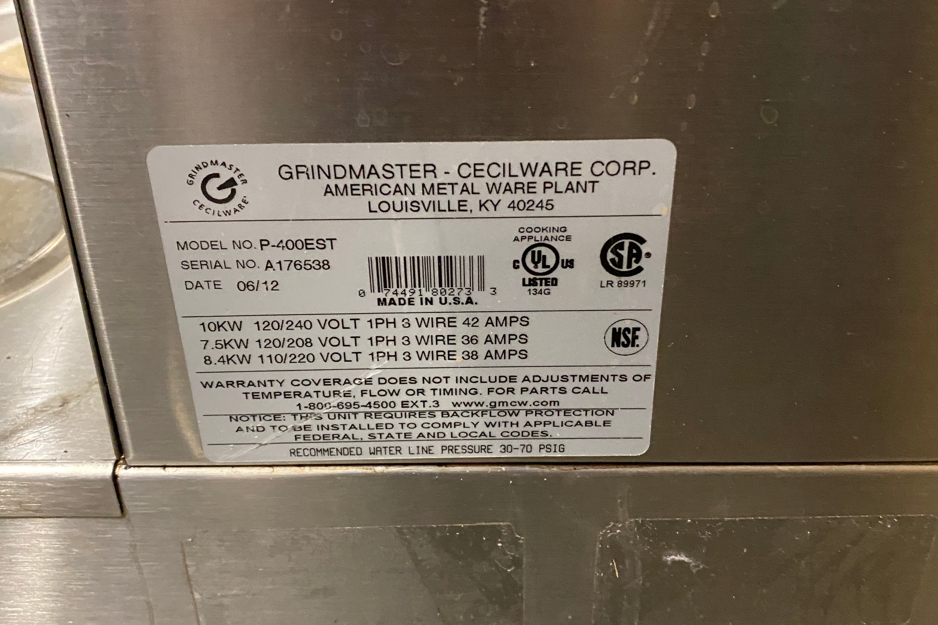 Grindmaster-Cecilware Corp Dual Spout Coffee Maker