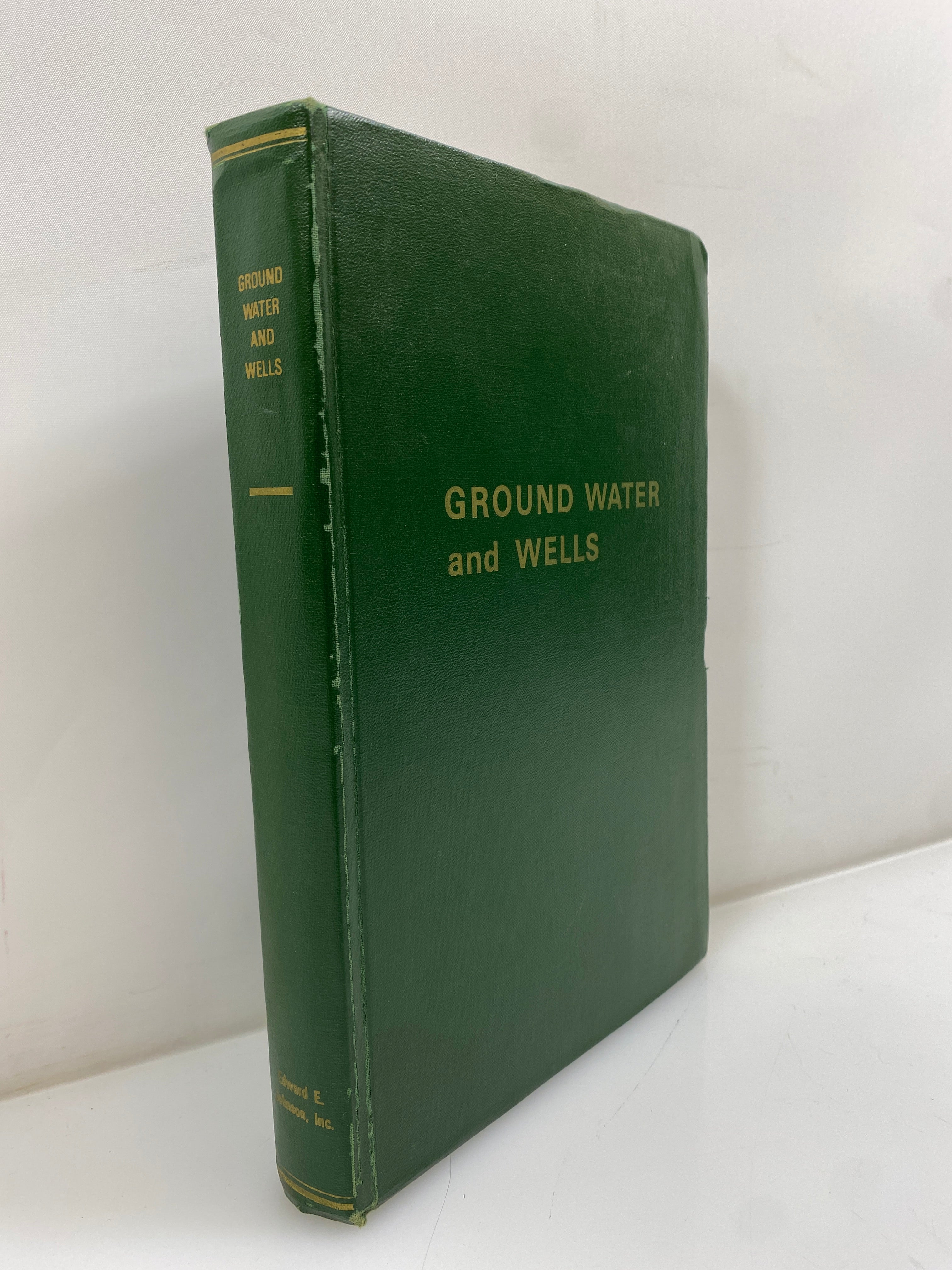 Ground Water and Wells 1st Edition 1966 HC