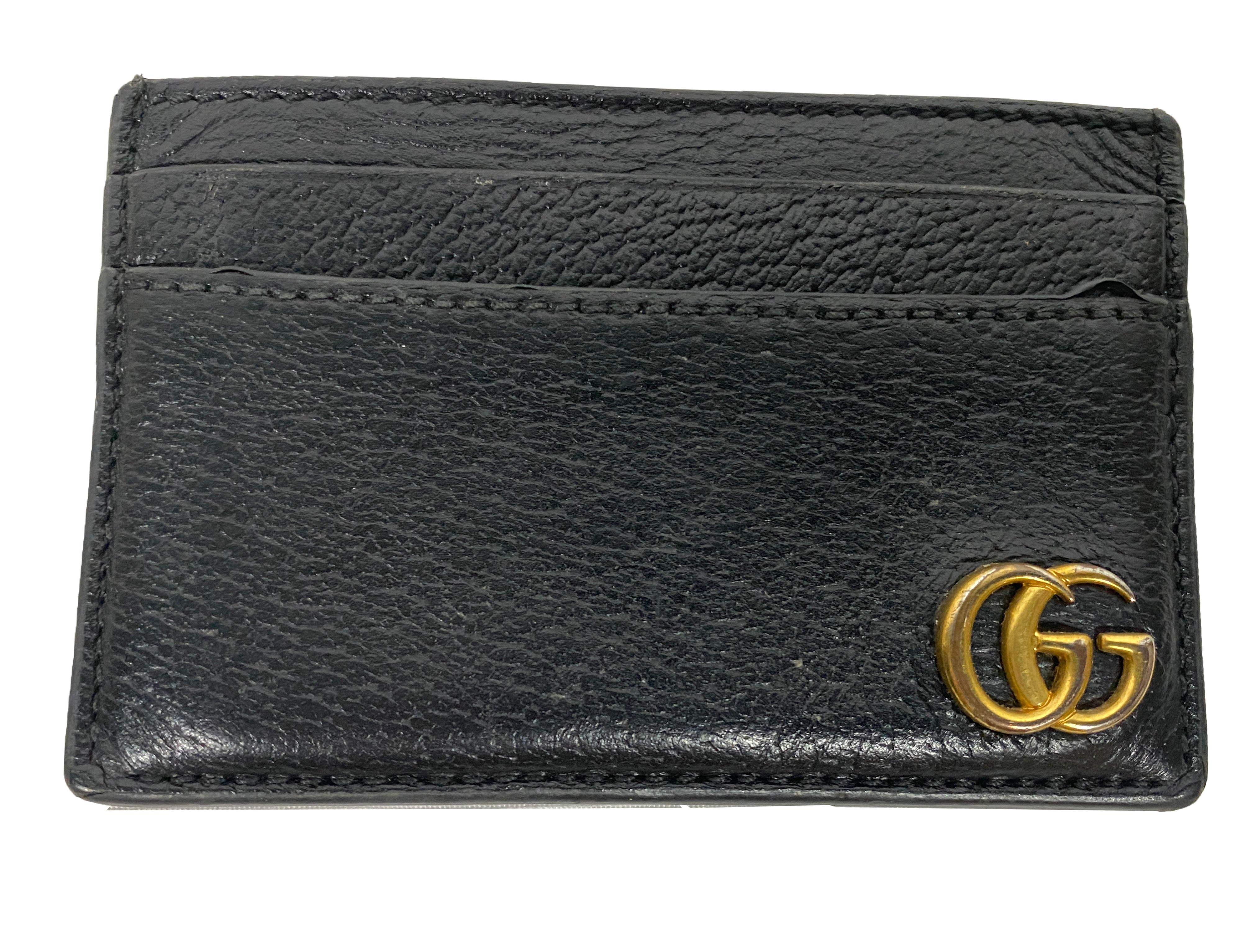 Guccie GG Marmont Card Holder for Men Black Leather