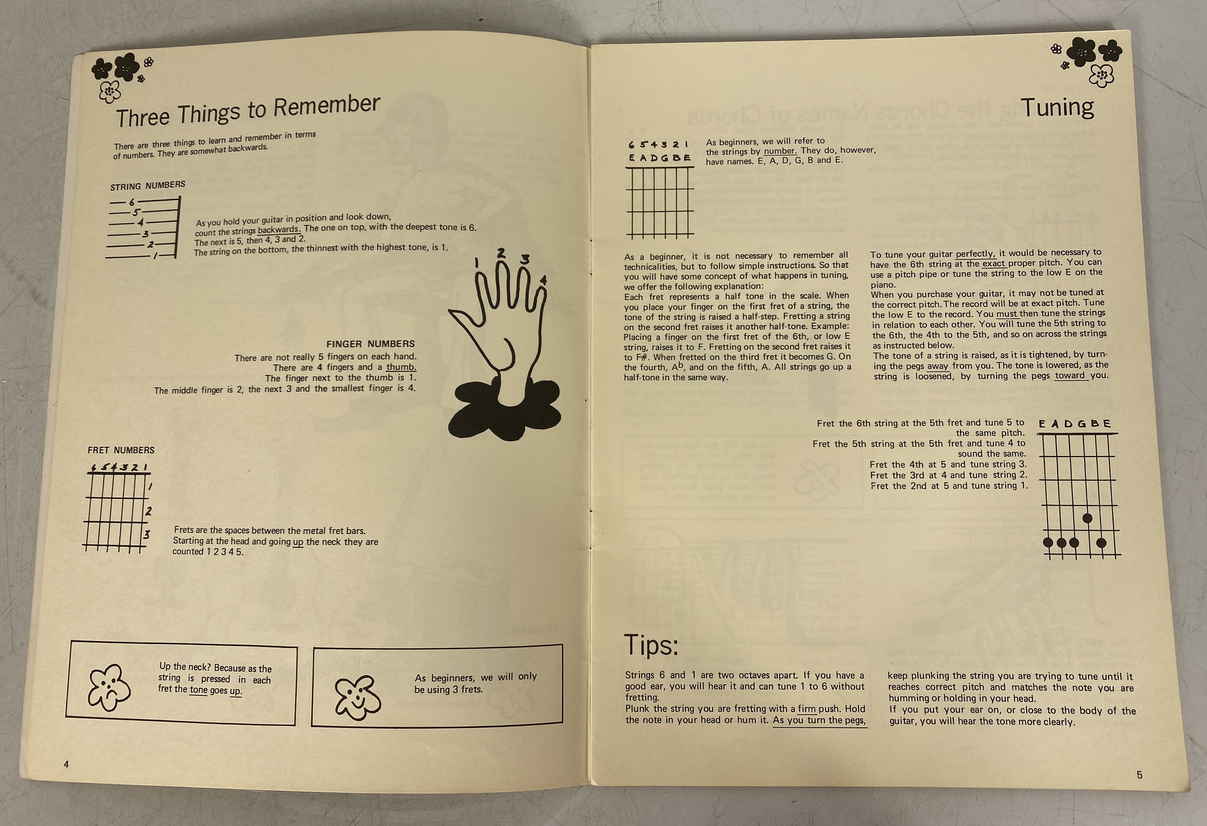 Guitar Sounds Beginner Edition Guitar Lesson Book with Record 1970
