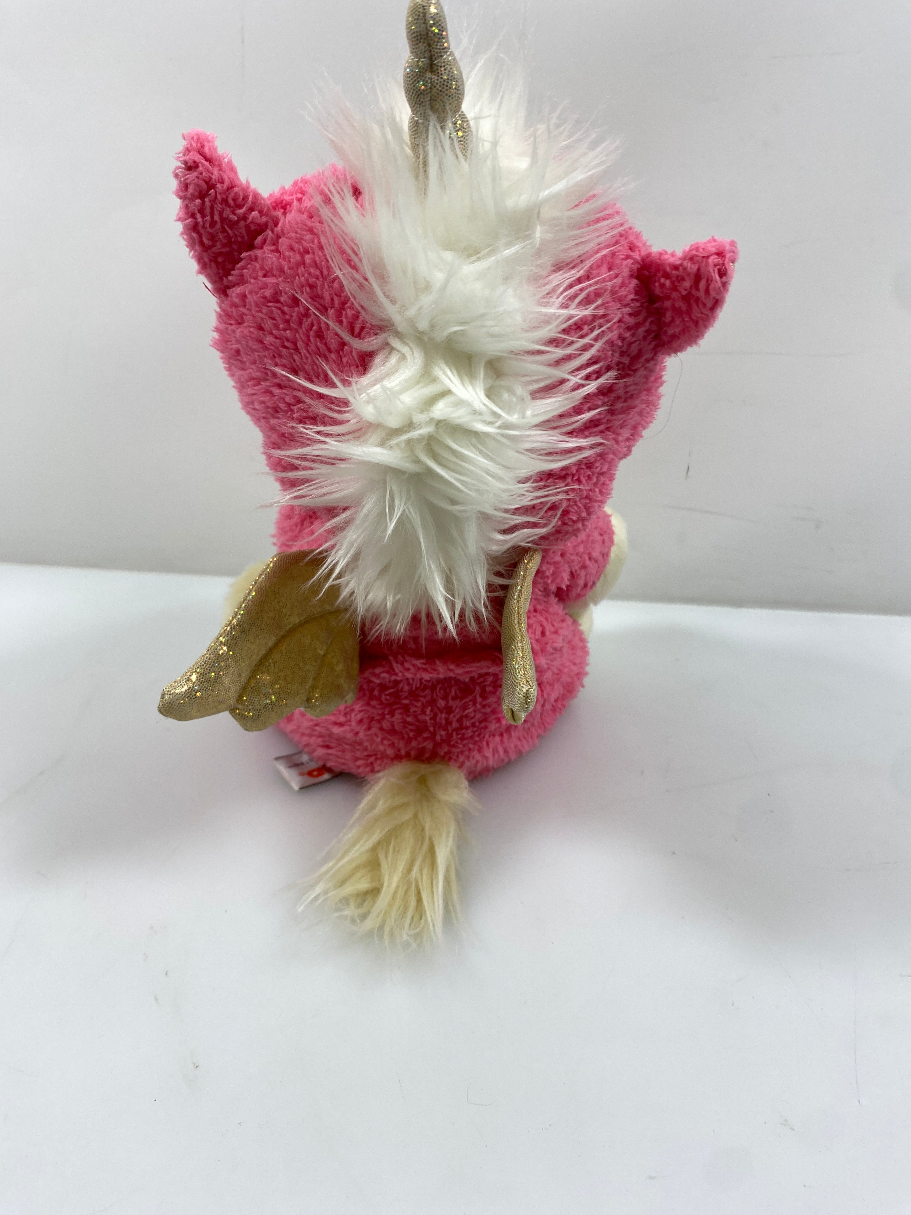 GUND Dog in Pink Unicorn Costume Plush Toy