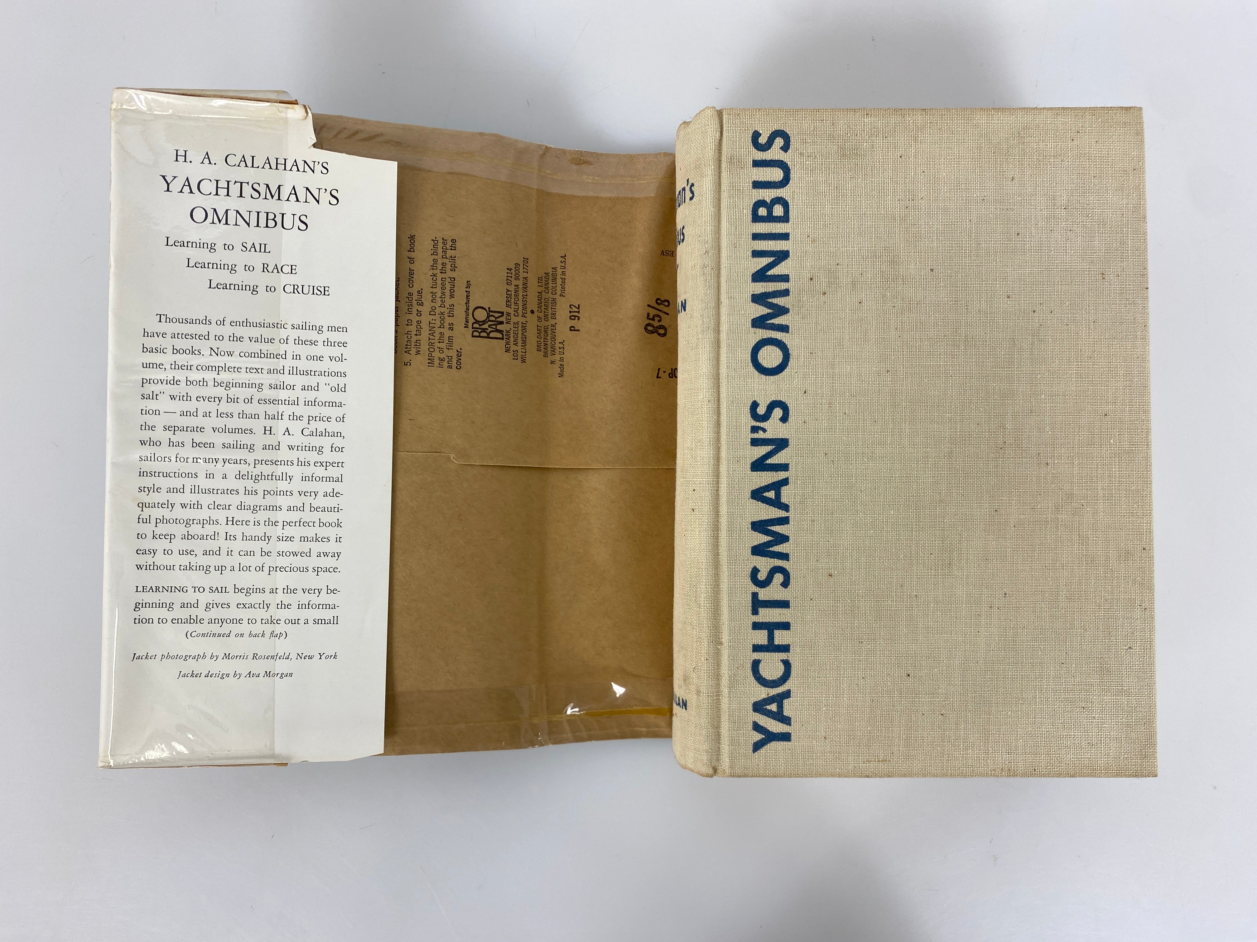 H.A. Calahan's Yachtsman's Omnibus Learning to Sail/Race/Cruise 1968 HCDJ