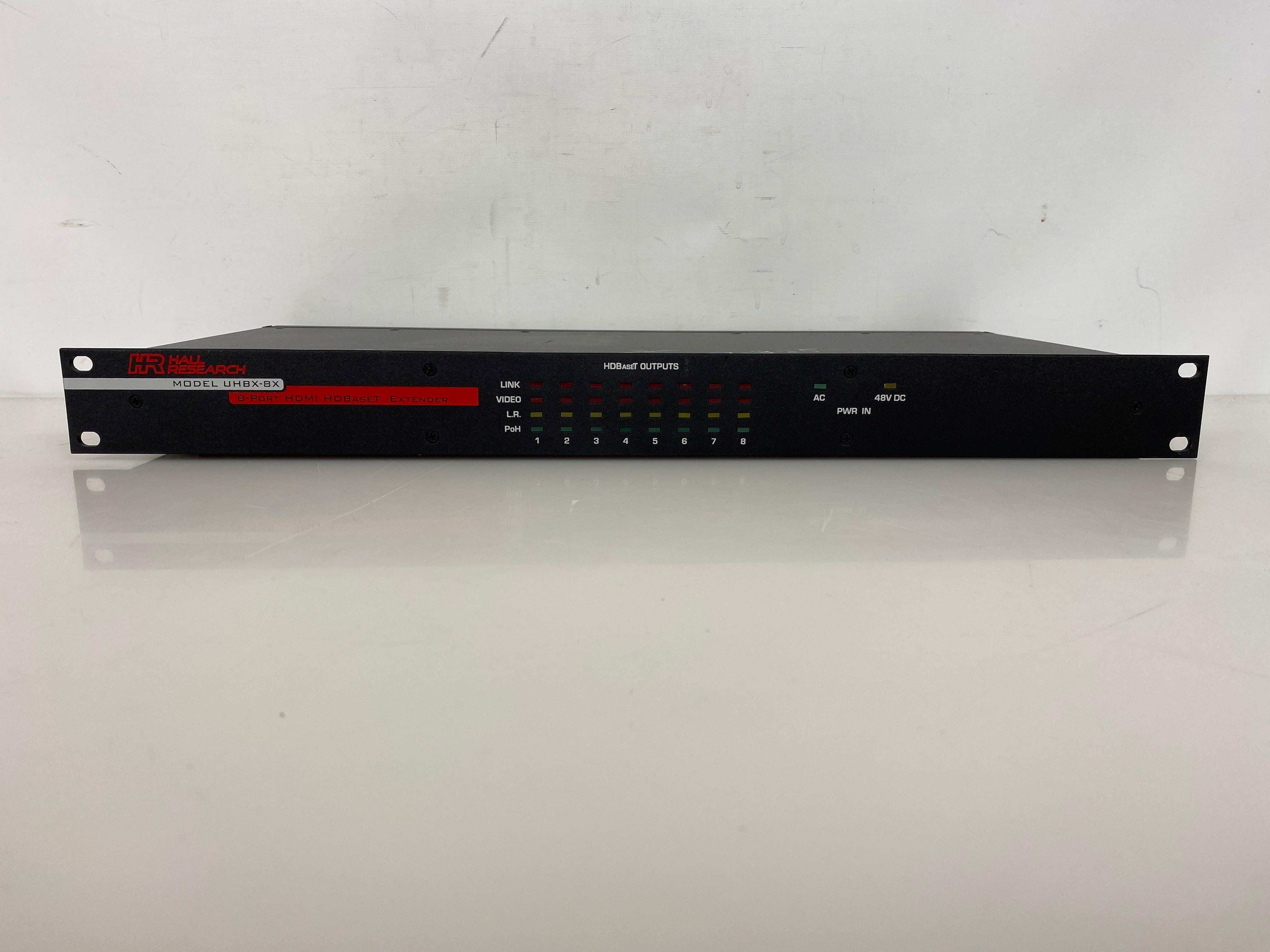 Hall Research Model UHBX-8X 8-Port HDMI HDBaseT Extender *Untested*