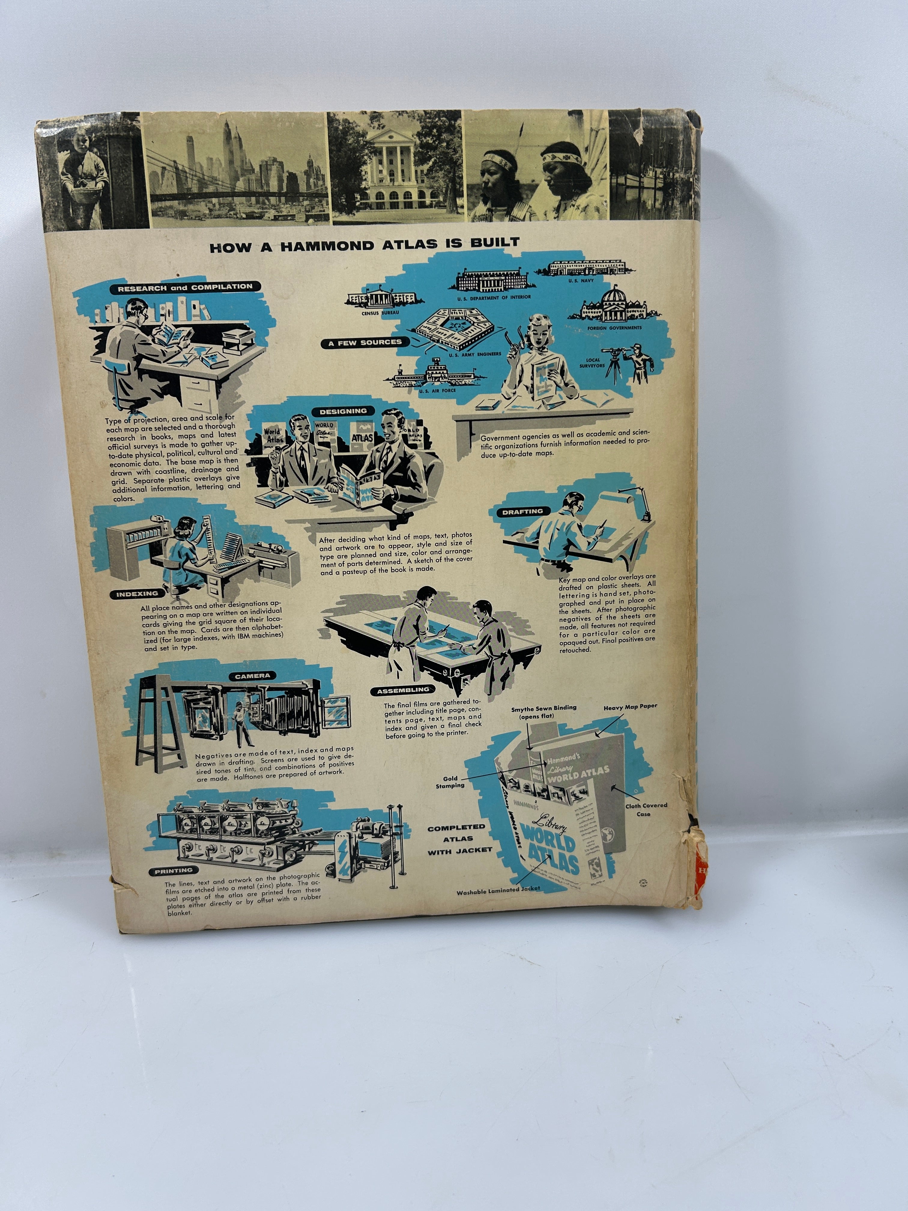 Hammond's Library World Atlas Completely Revised Edition 1965