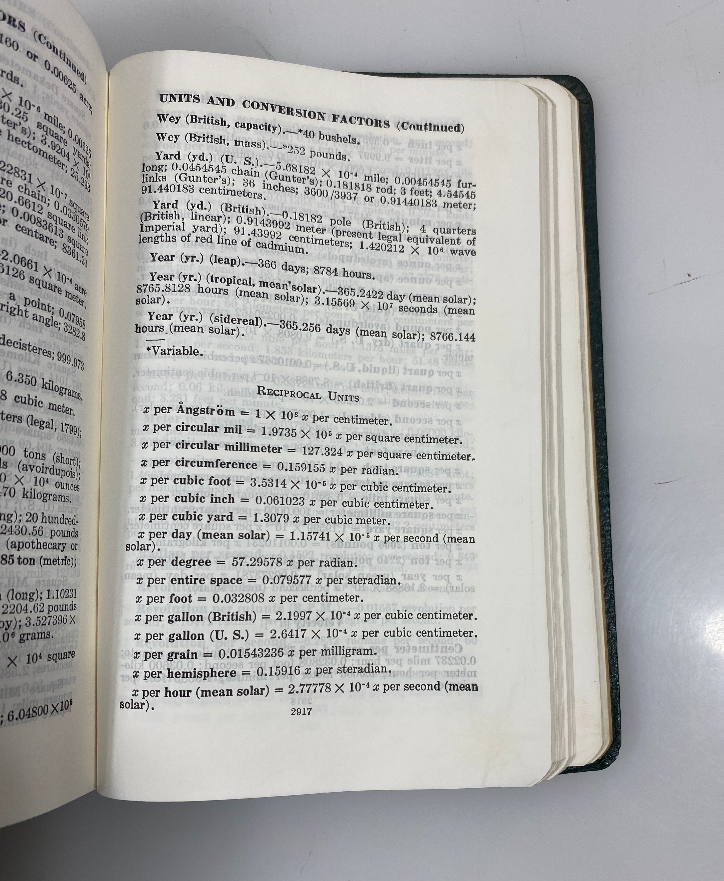 Handbook of Chemistry and Physics Chemical Rubber Publishing Co. 1956 HC