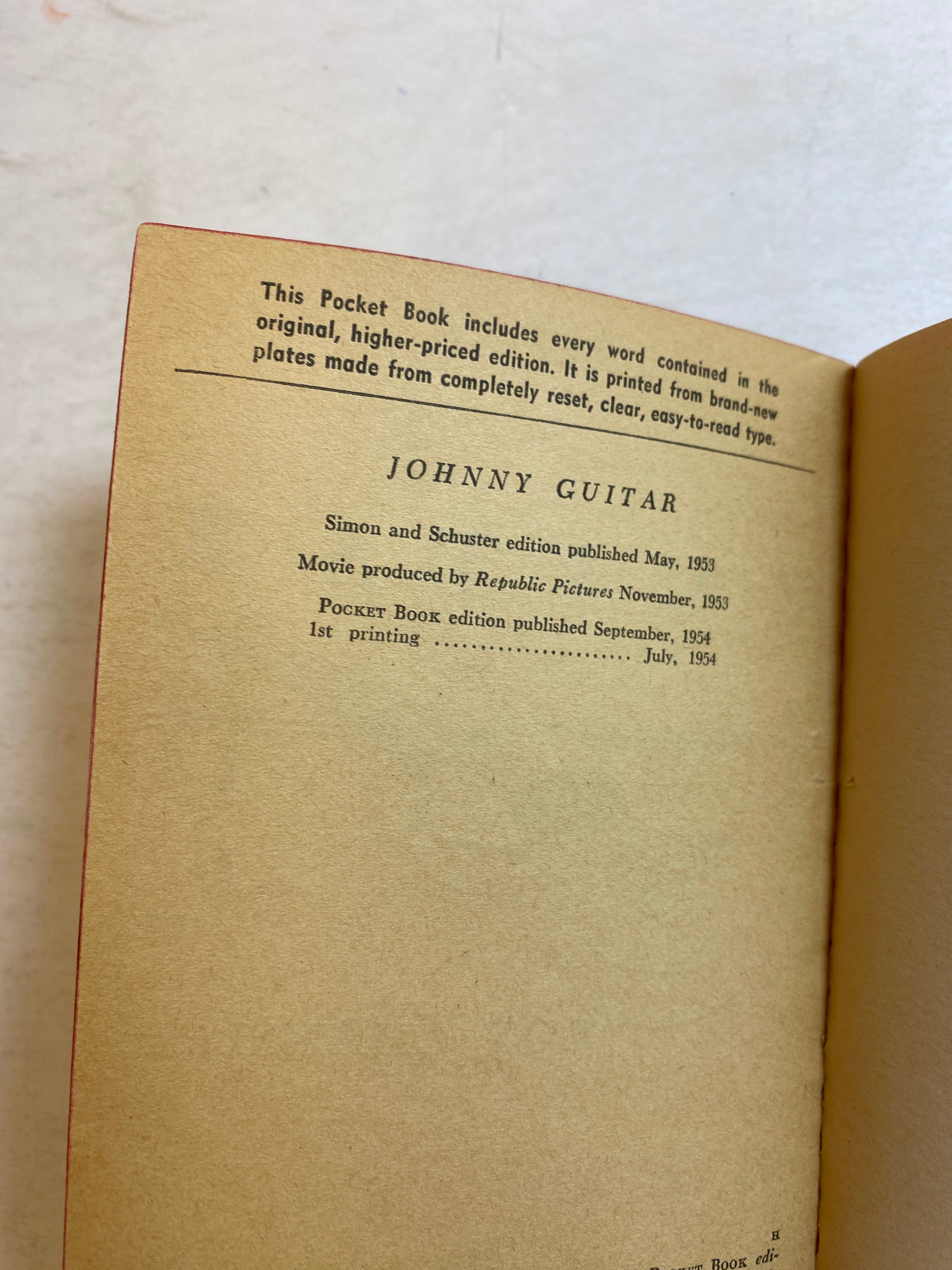 Handsome Johnny Guitar Ray Chanslor SC 1954