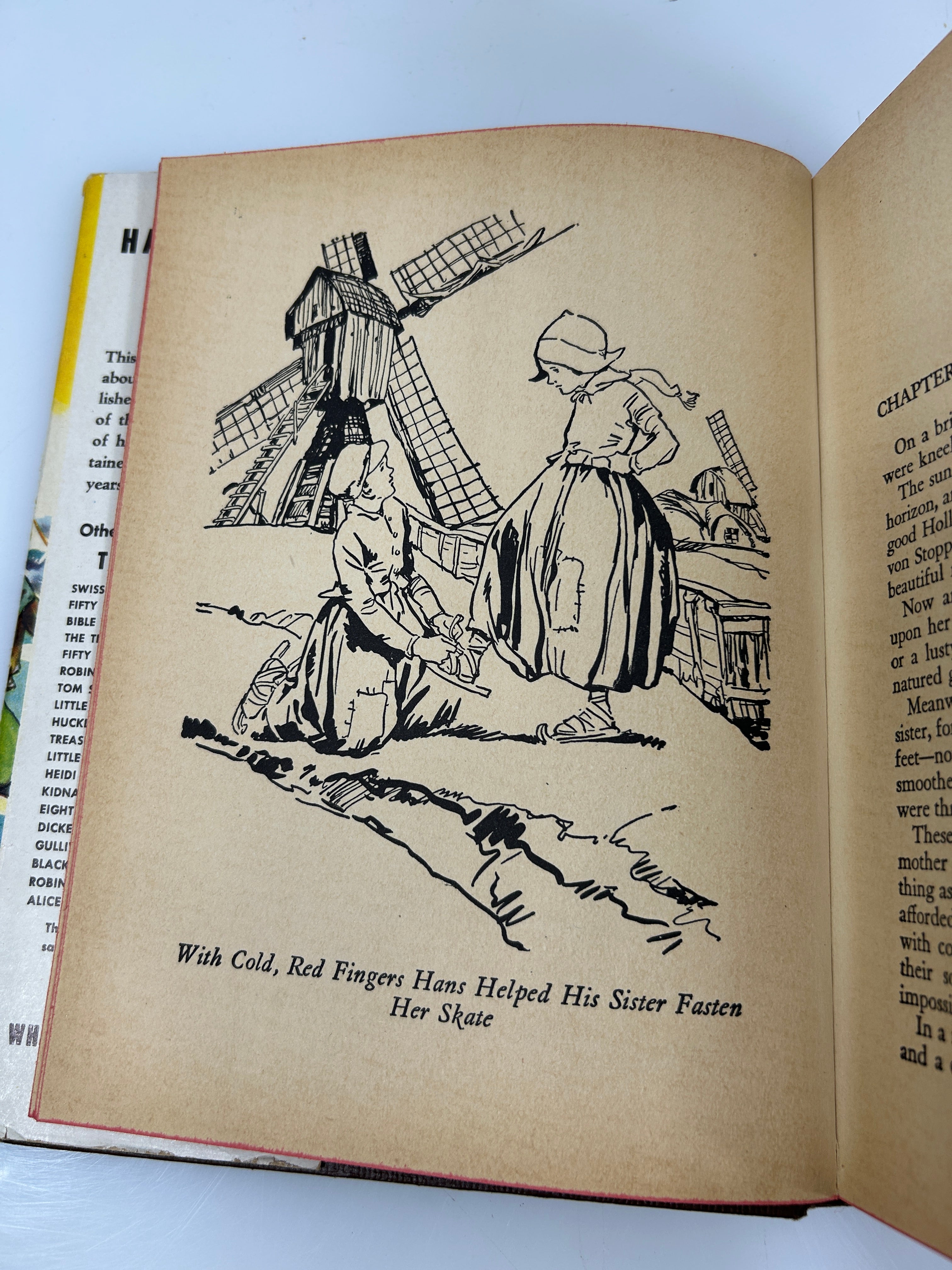 Hans Brinker or the Silver Skates by Mary Mapes Dodge Whitman 1945 HCDJ