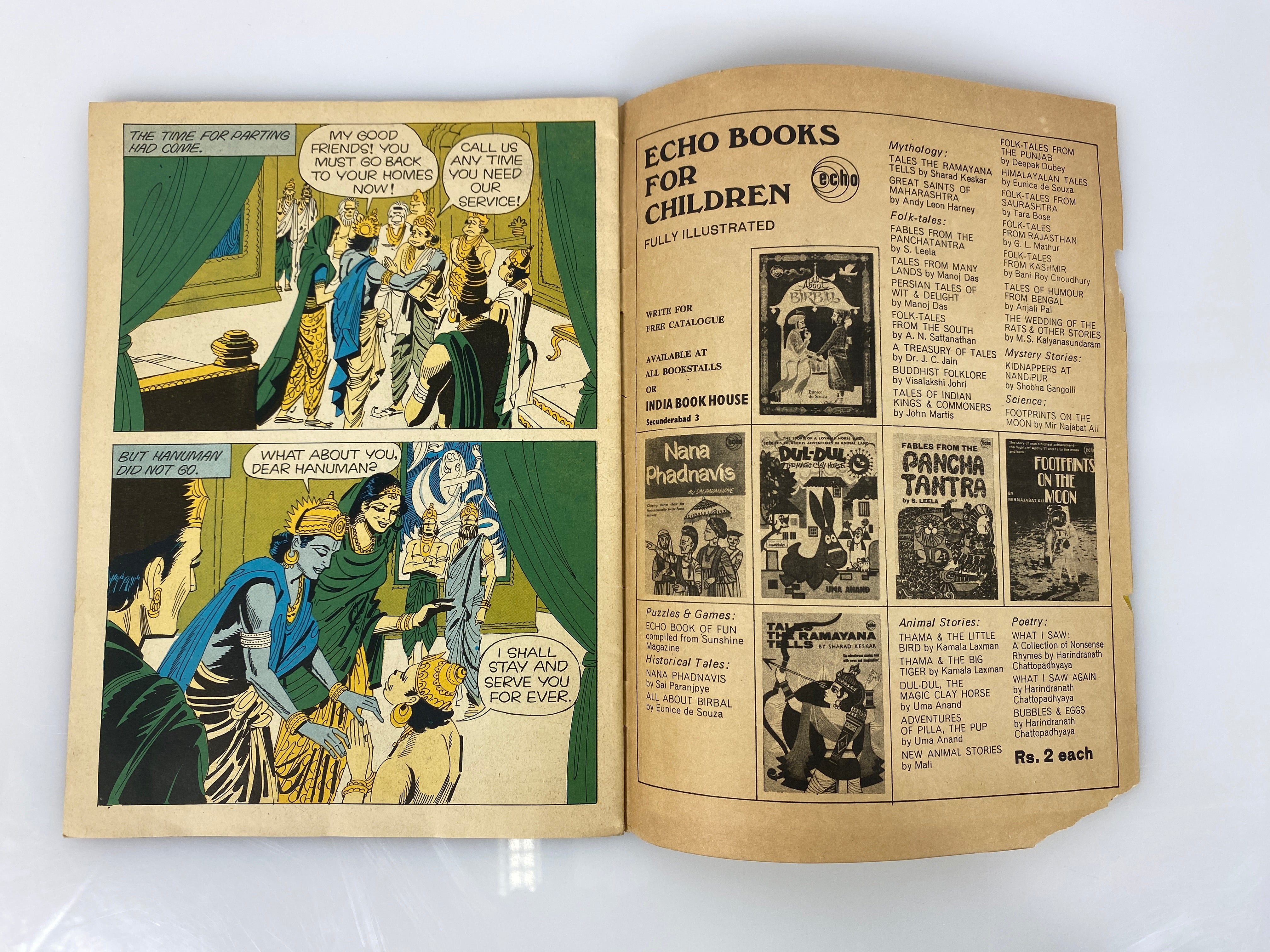 Hanuman vintage Comic No. 19 1974