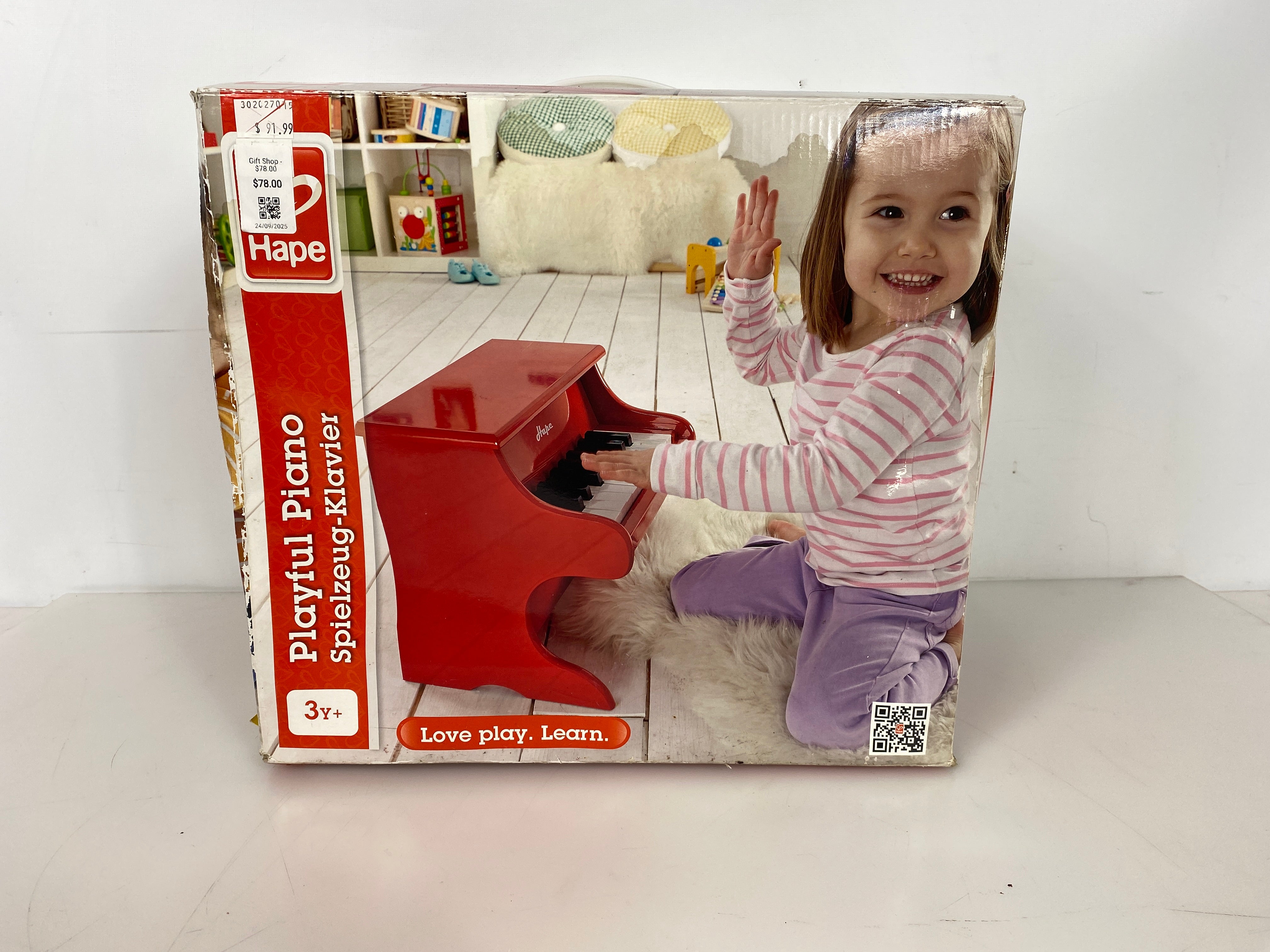 Hape Red Wooden Playful Piano