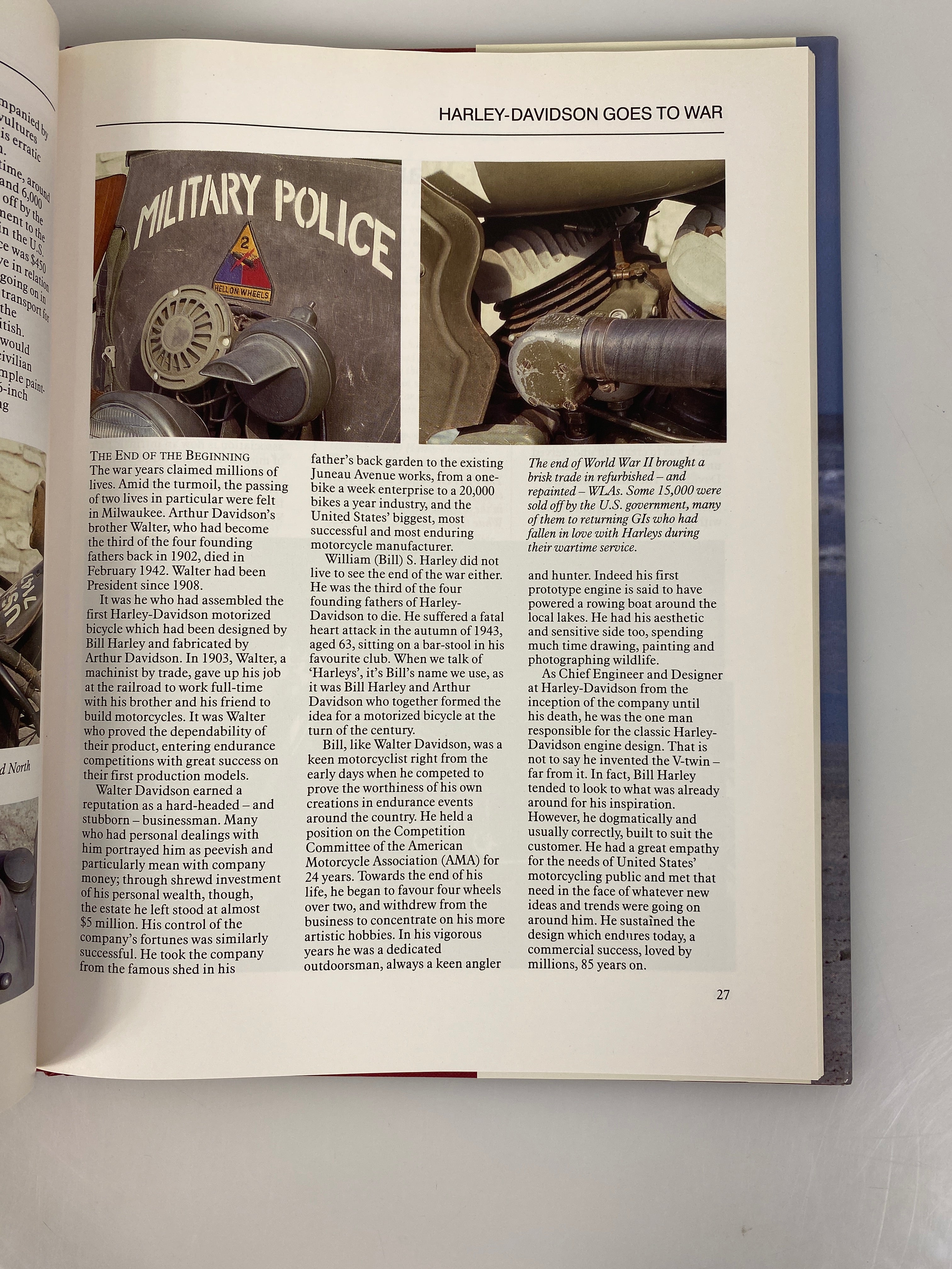 Harley Davidson The Living Legend William Green HC 1991