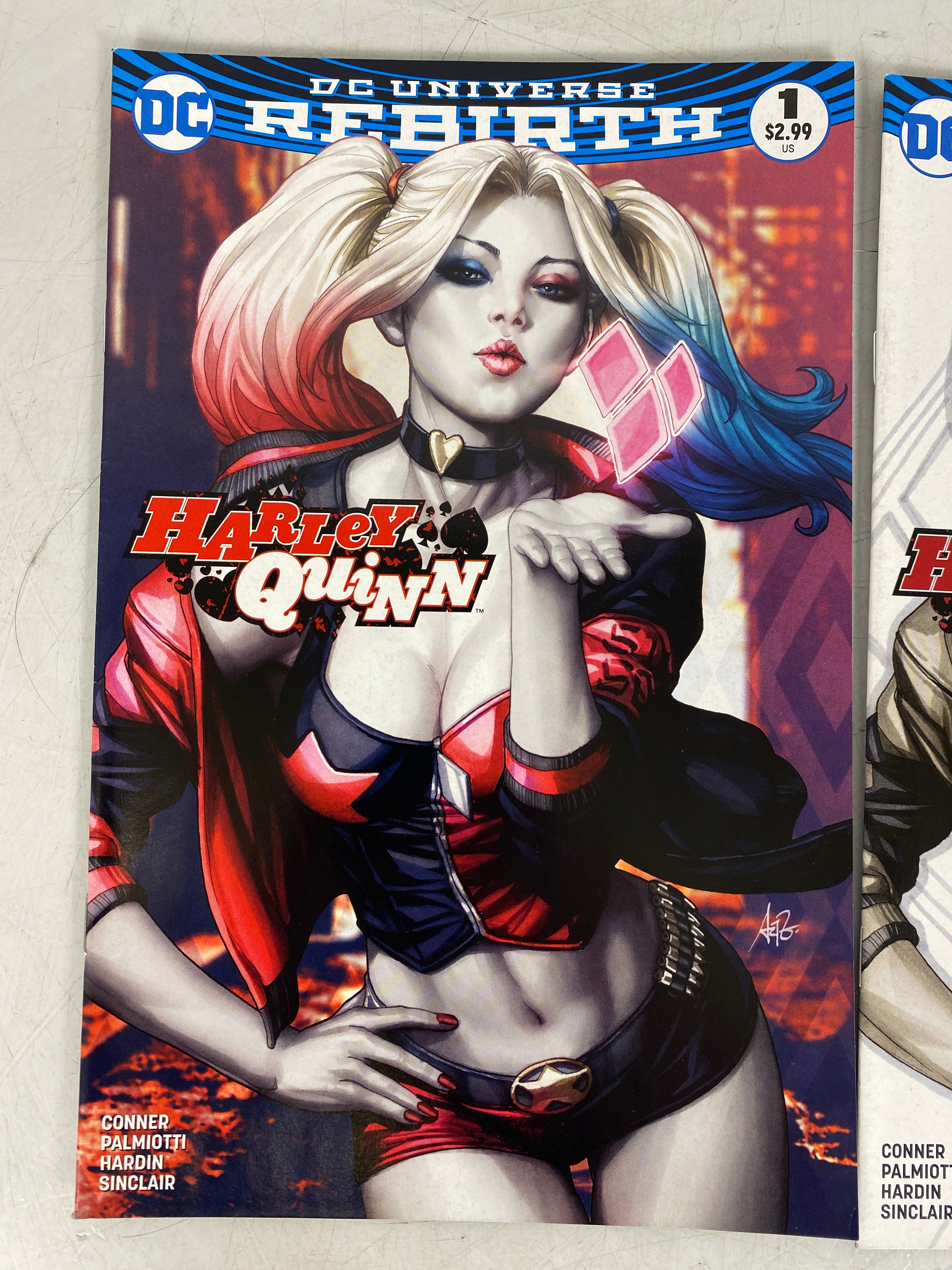 Harley Quinn 1 DC Universe Rebirth Lot of 3 Stanley Lau covers