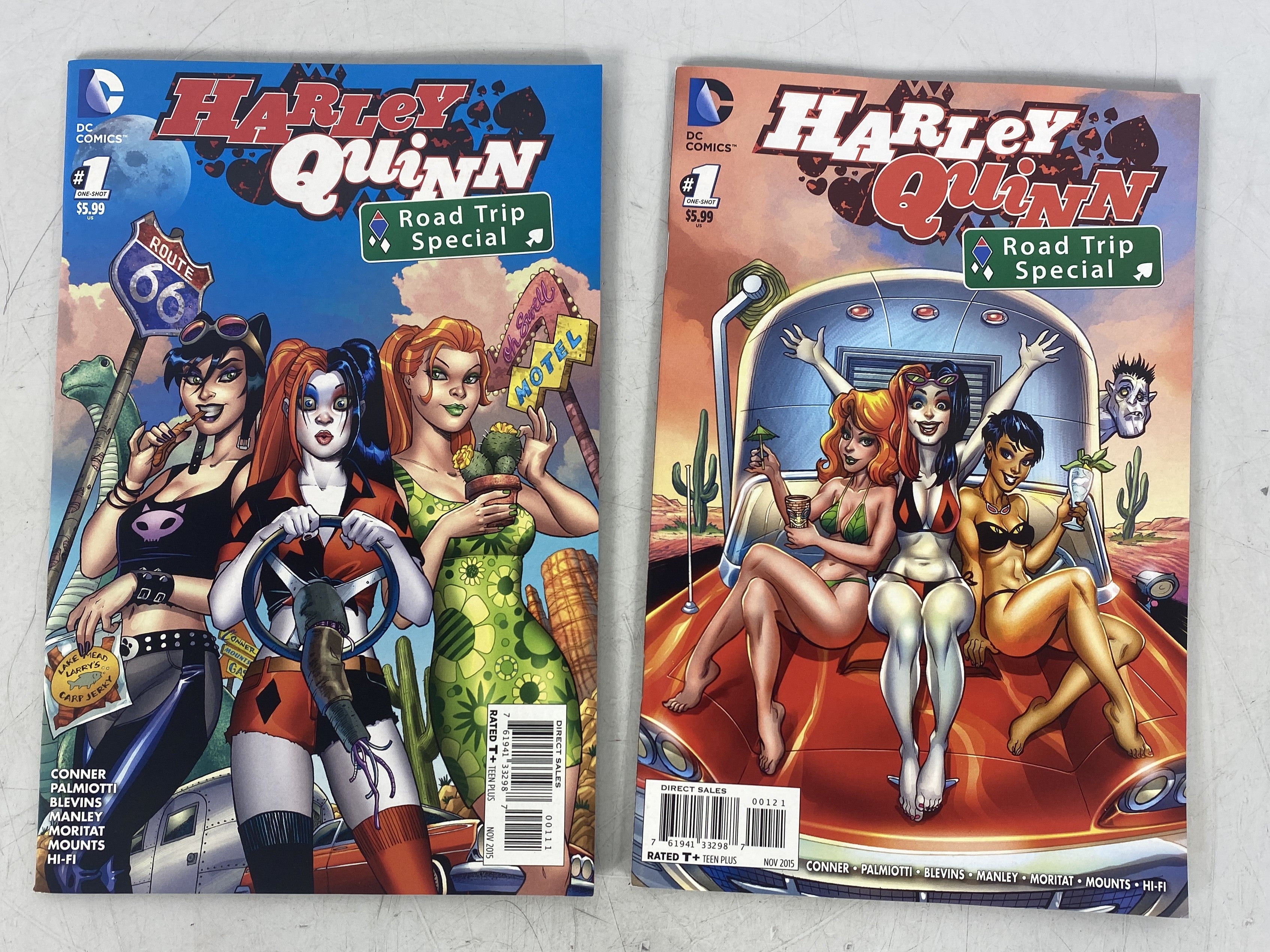 Harley Quinn Road Trip Special Lot of 2 Variants Covers 2015 DC Comic