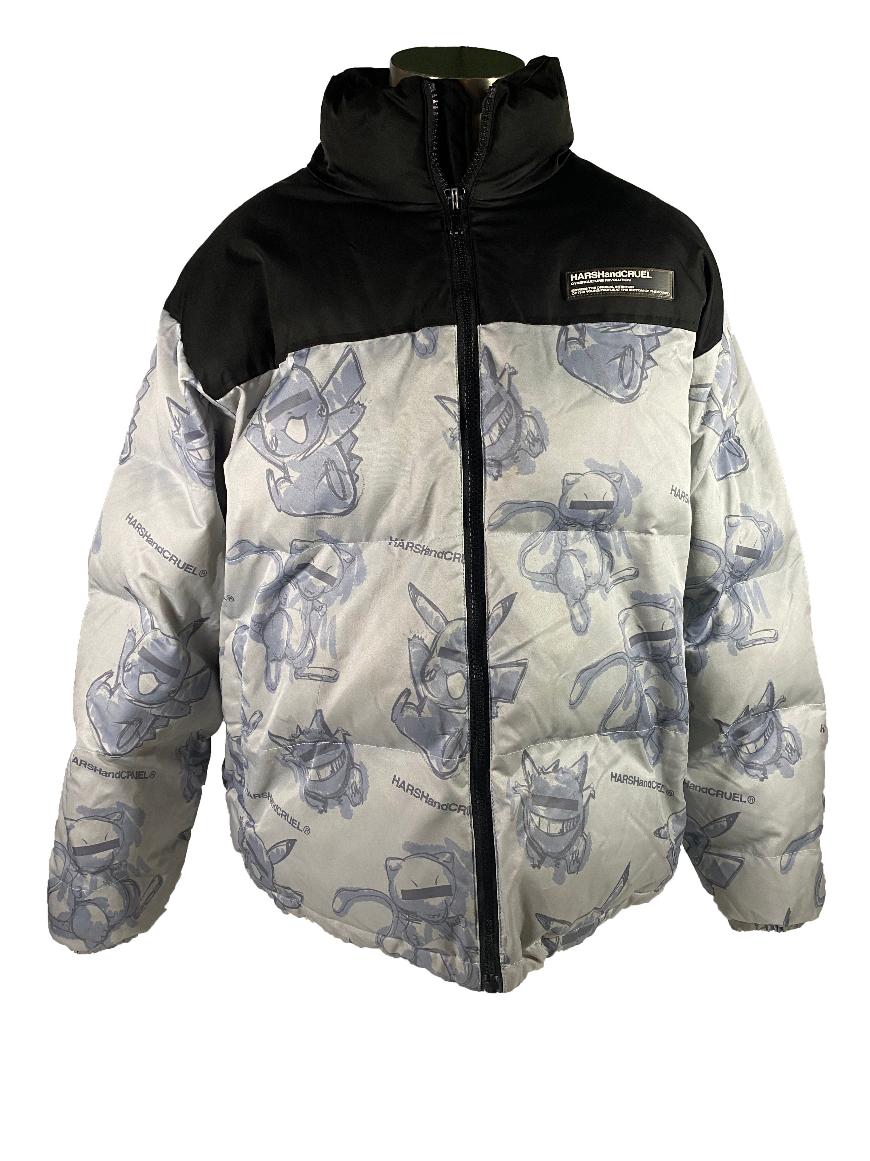 Harsh and Cruel Blinded Monsters Pokémon Puffer Size 2XL