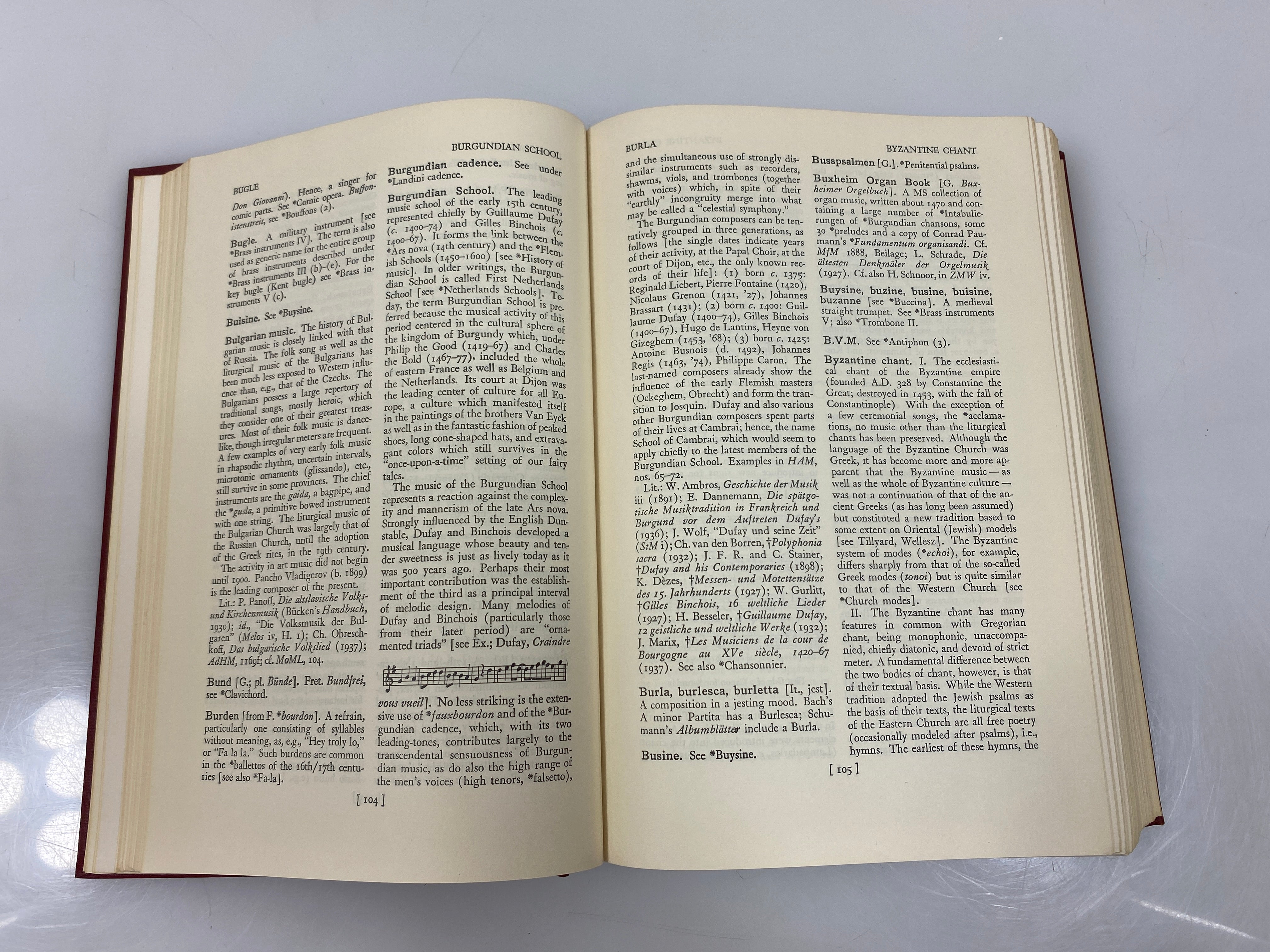 Harvard Dictionary of Music by Apel Ex-library 1964 HC
