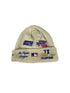 Los Angeles Dodgers White Beanie With Patches