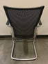 Haworth #060227 Patterned Cushioned Metal Frame Chair