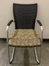 Haworth #060227 Patterned Cushioned Metal Frame Chair