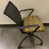 Haworth Green Patterned Upholstered Rolling Chair