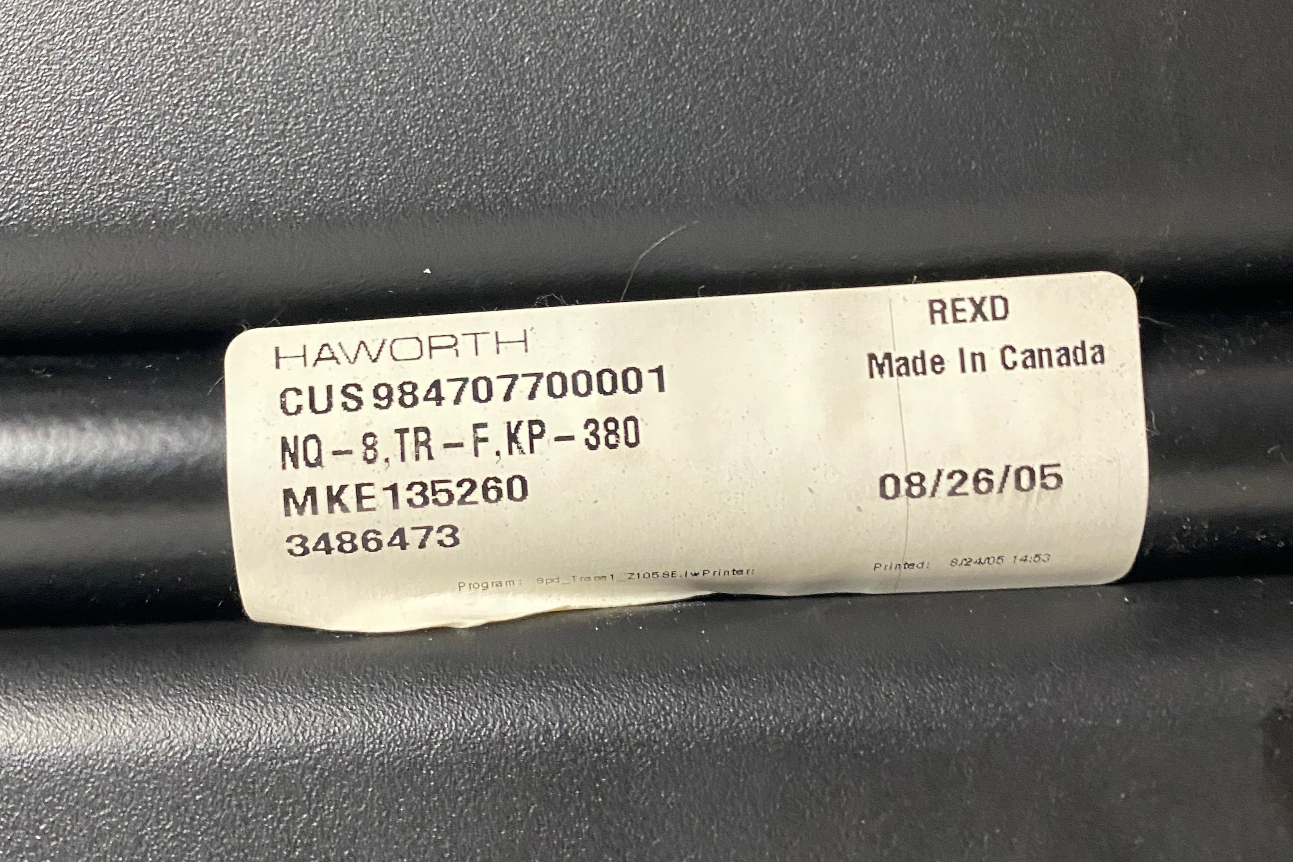 Haworth #MKE135260 Upholstered Wheeled Chair