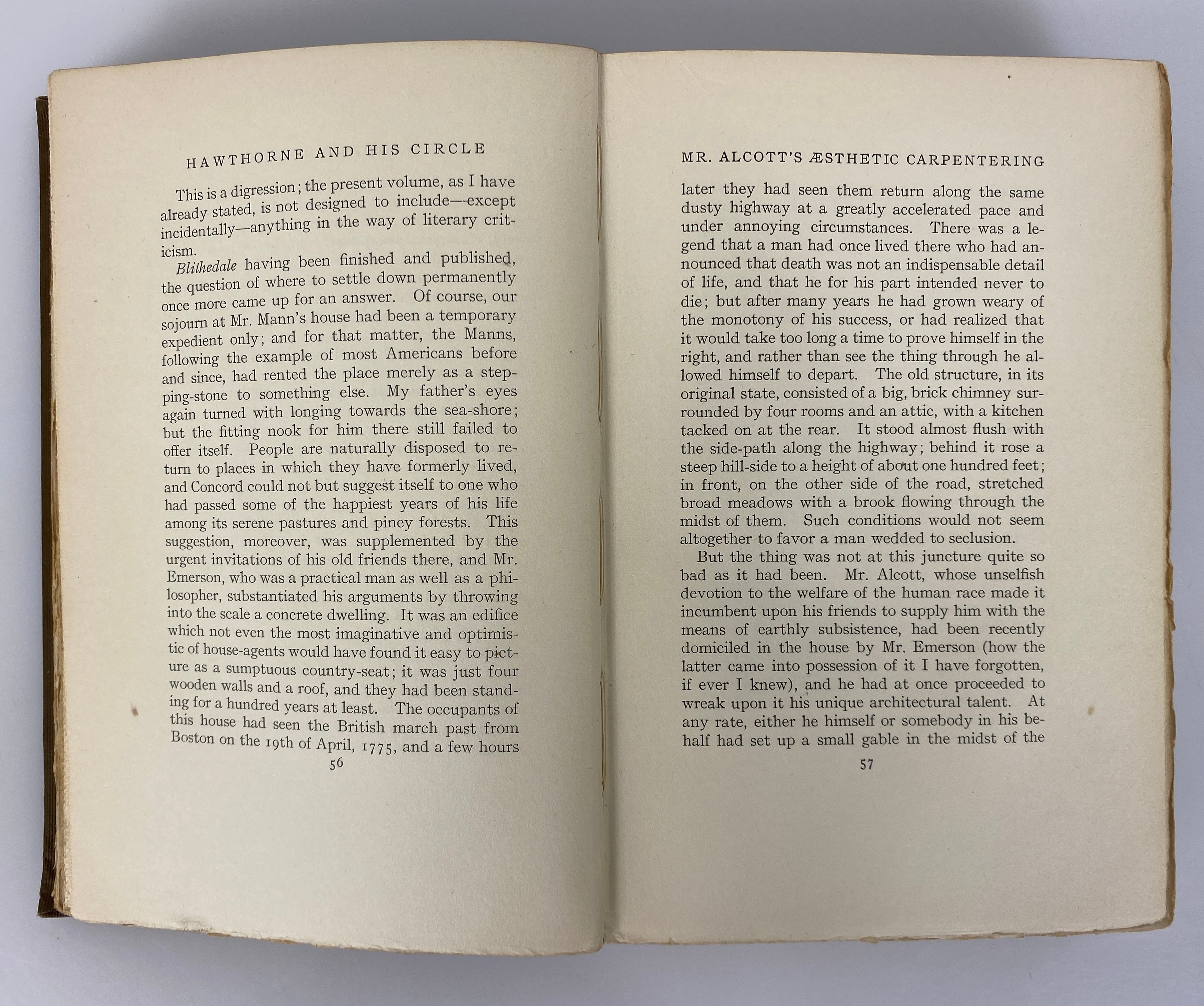 Hawthorne & His Circle by Son Julian Hawthorne 1903 First Edition Antique HC